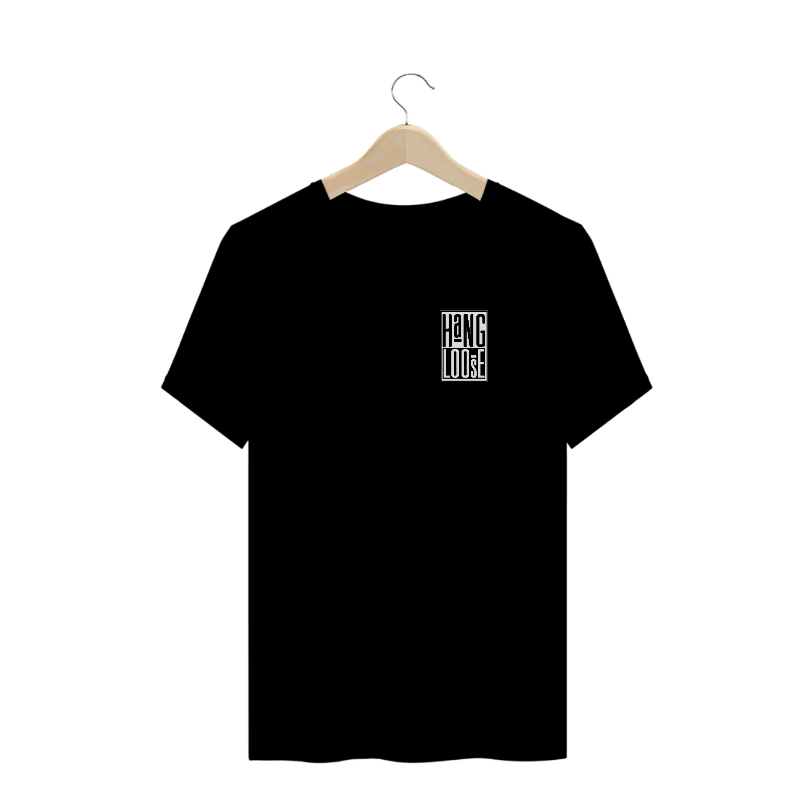 Camisetas Plus Size HangLoose Preto Branco Minimalista