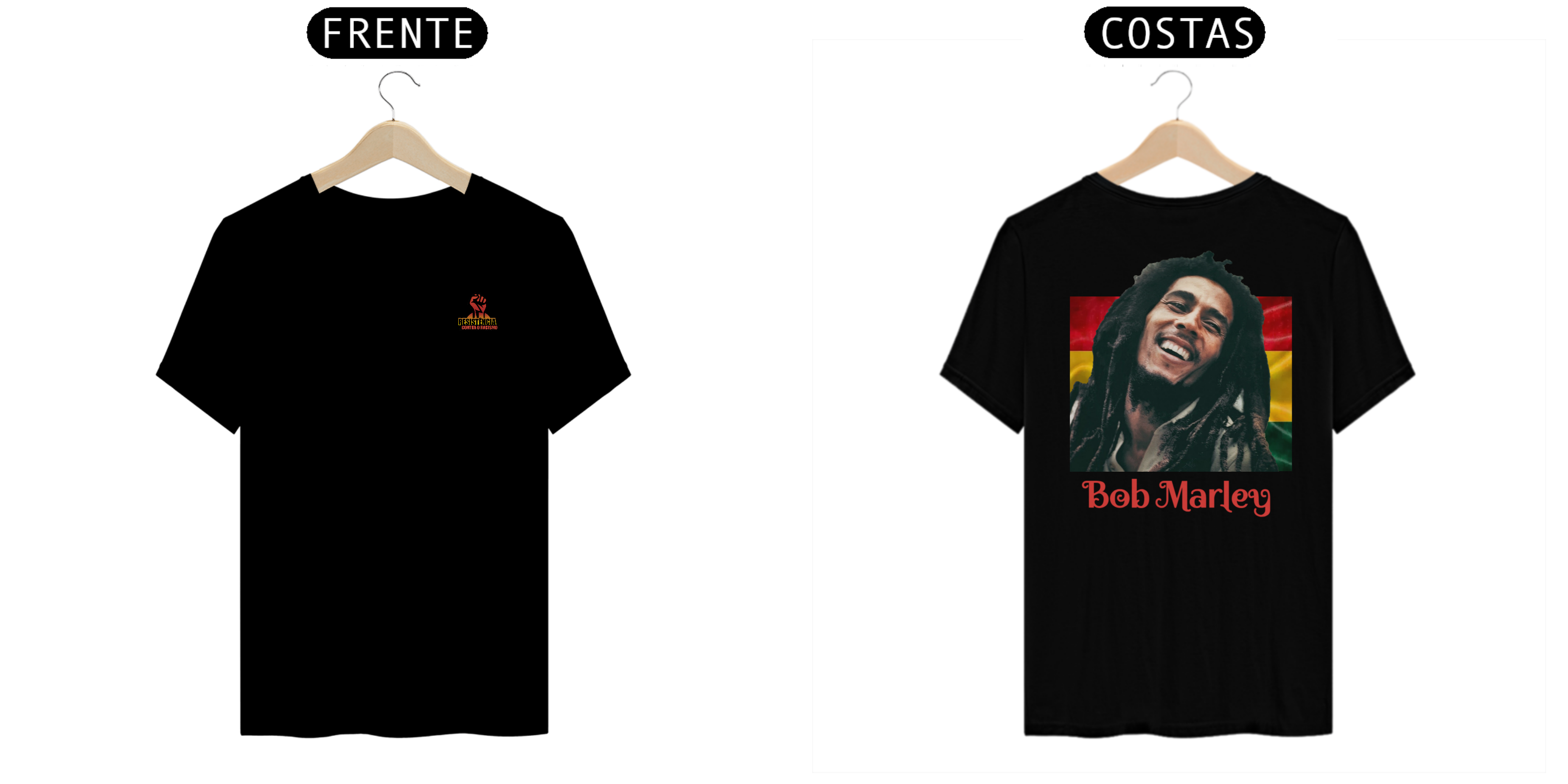 Camisa com estampa nas costas 