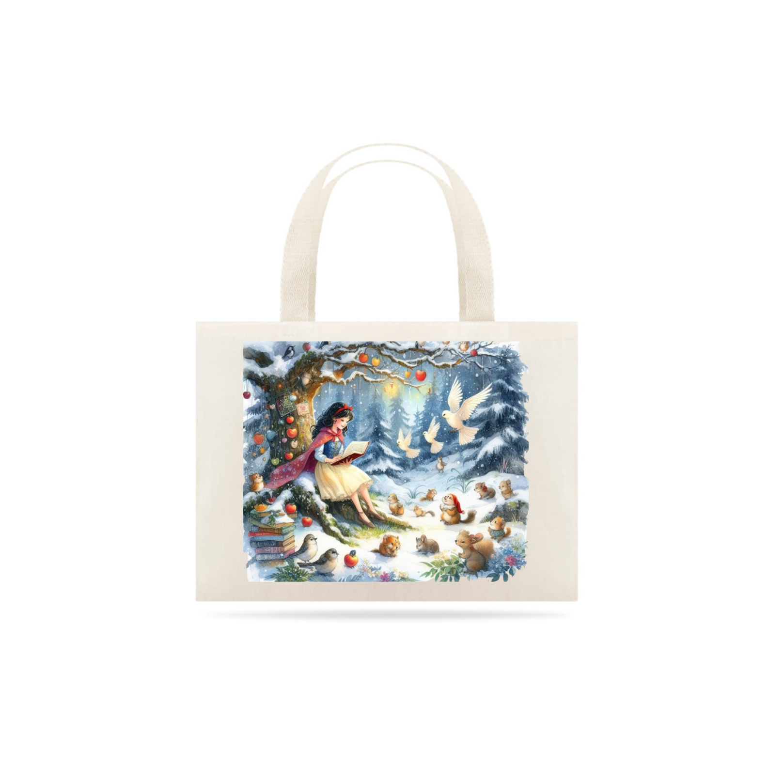 Eco Bag Branca de Neve Leitora