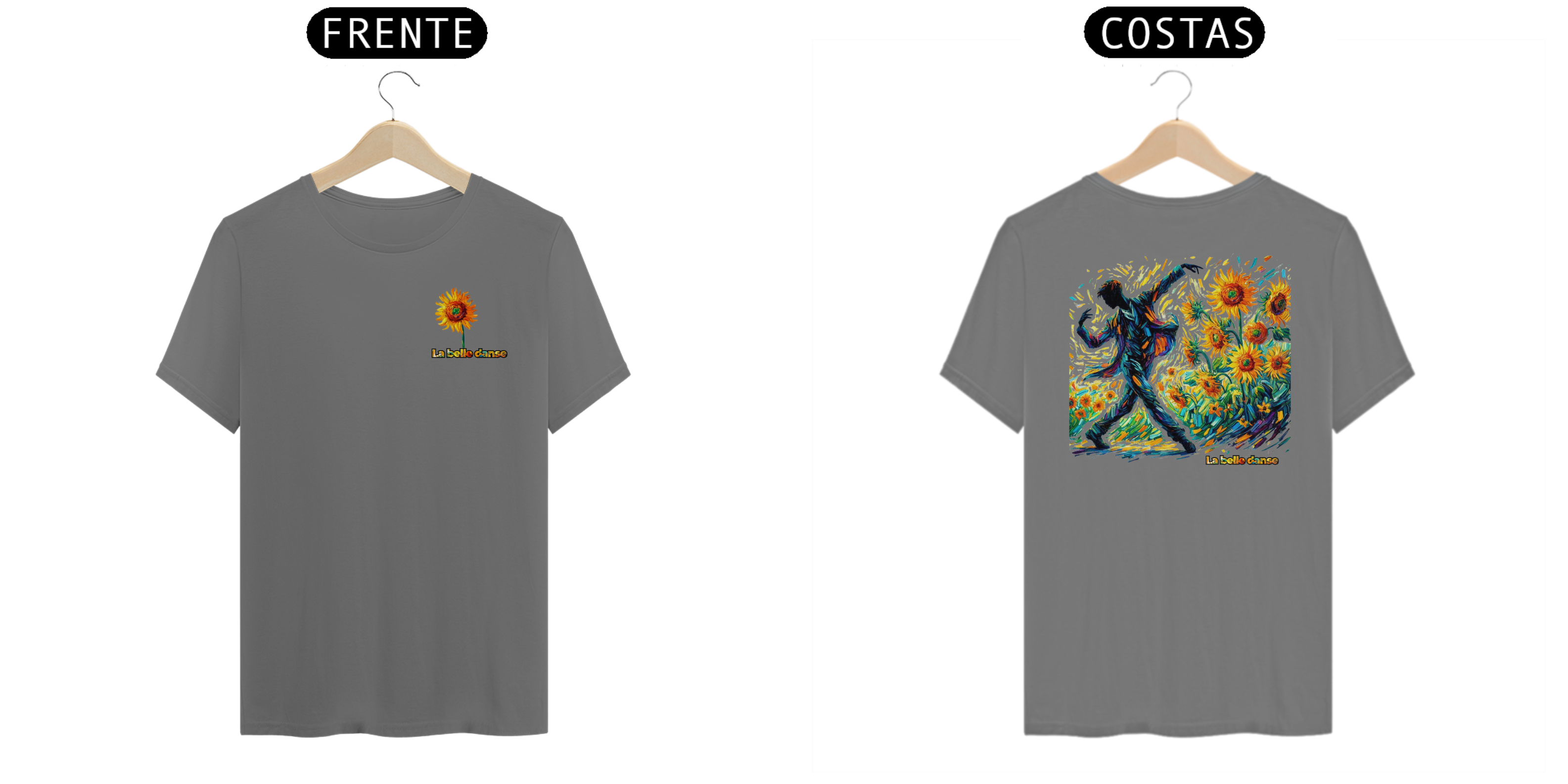 T-shirt estonada - Girassóis dançantes 