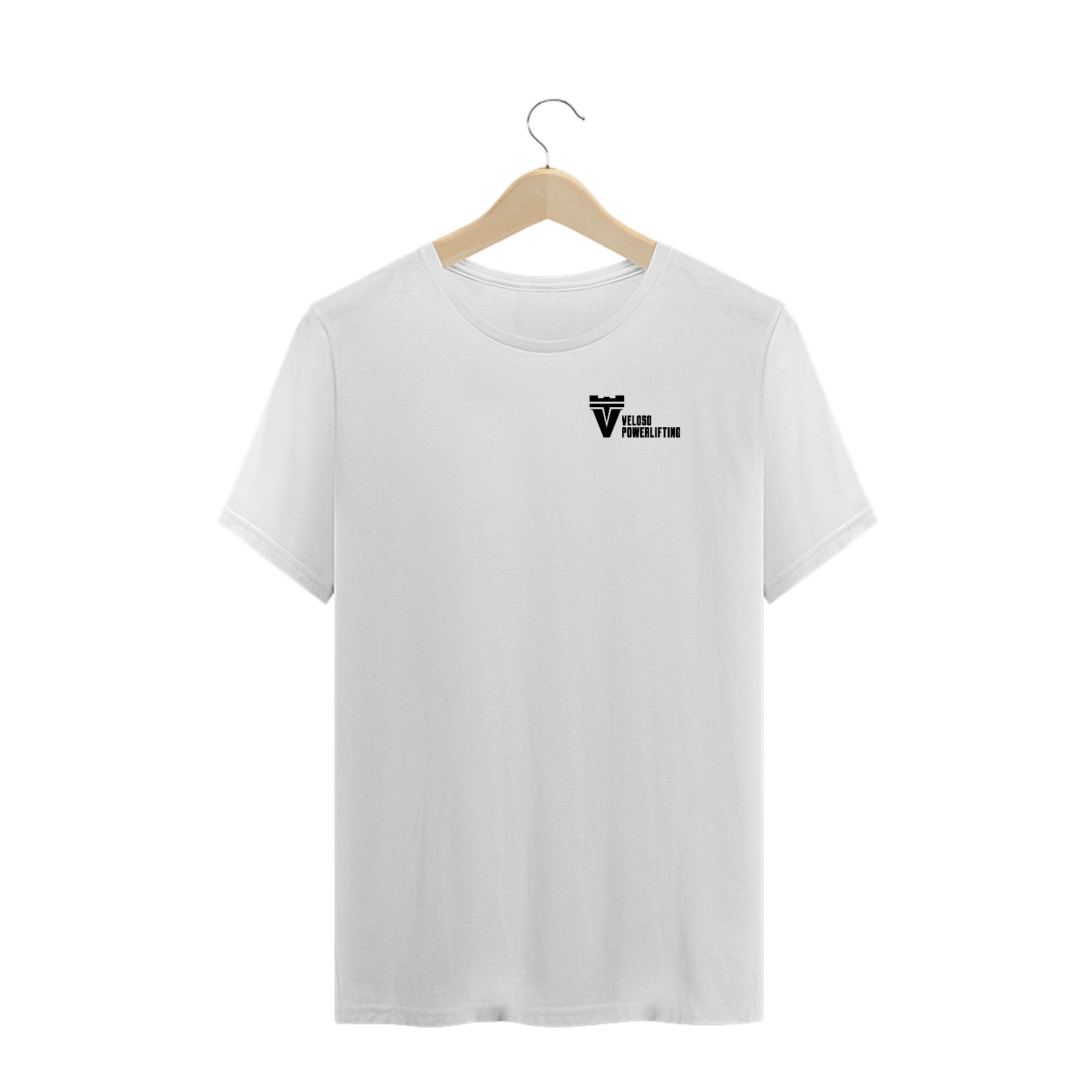 CAMISETA PLUS SIZE VELOSO POWERLIFTING - BRANCA