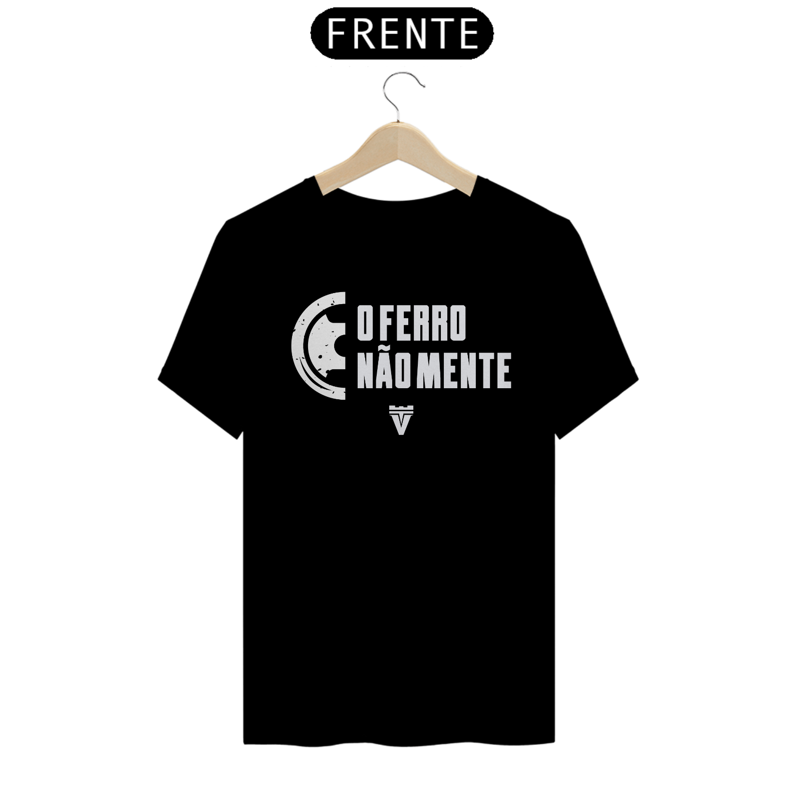 CAMISETA O FERRO NÃO MENTE - PRETA