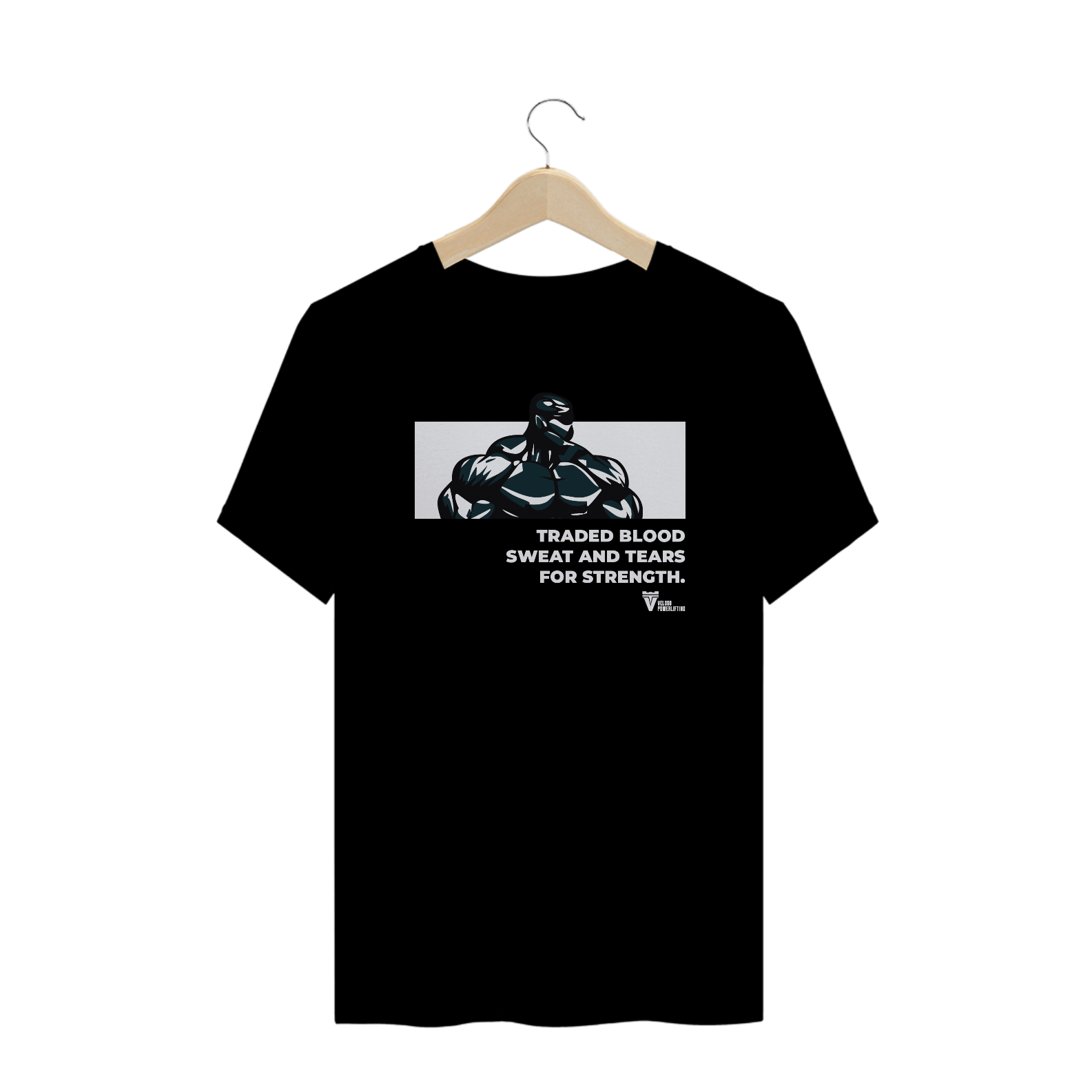 CAMISETA PLUS SIZE FOR STRENGTH - PRETA