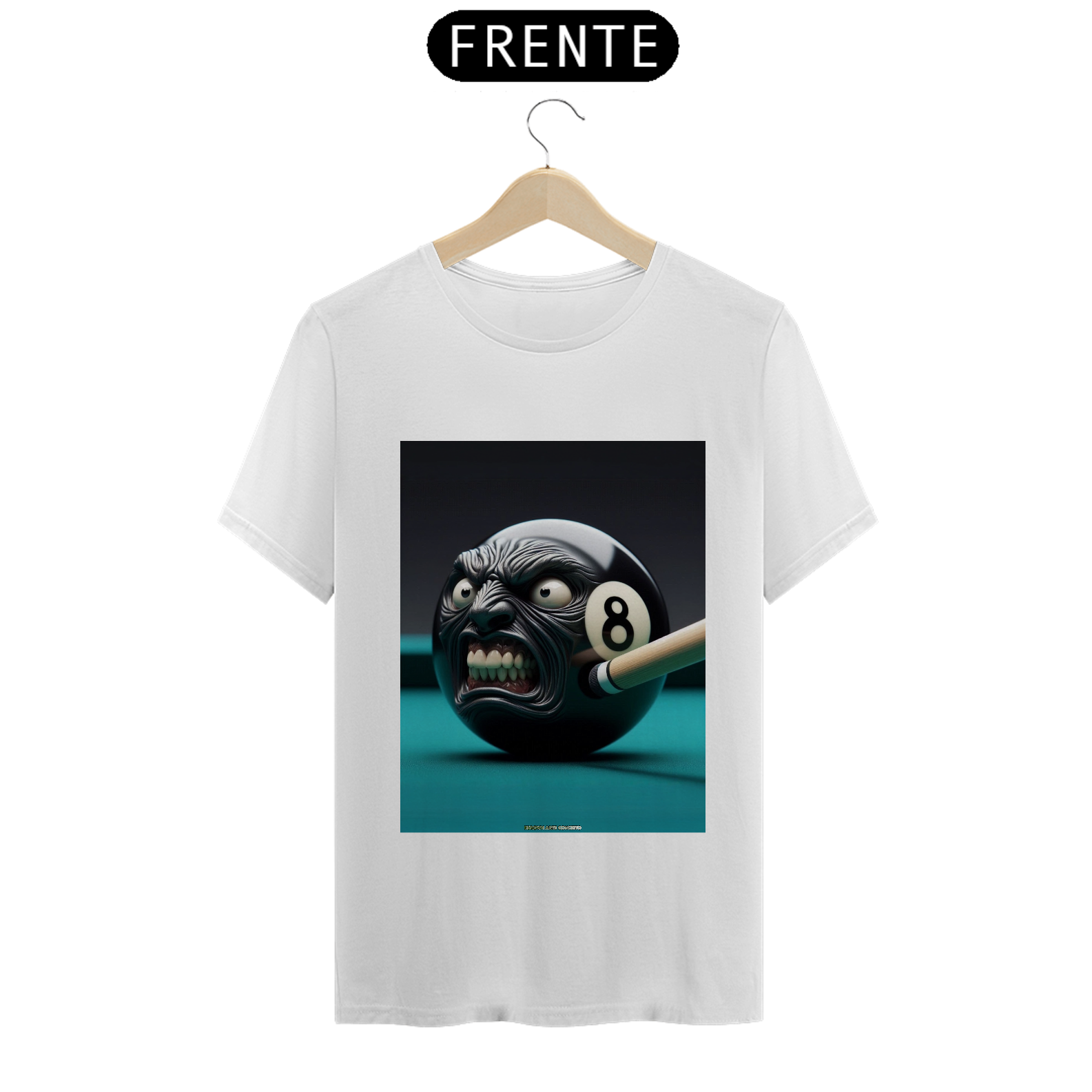 Bilhar - Camiseta Quality - Bola 8 - K Brown Arte Conceito