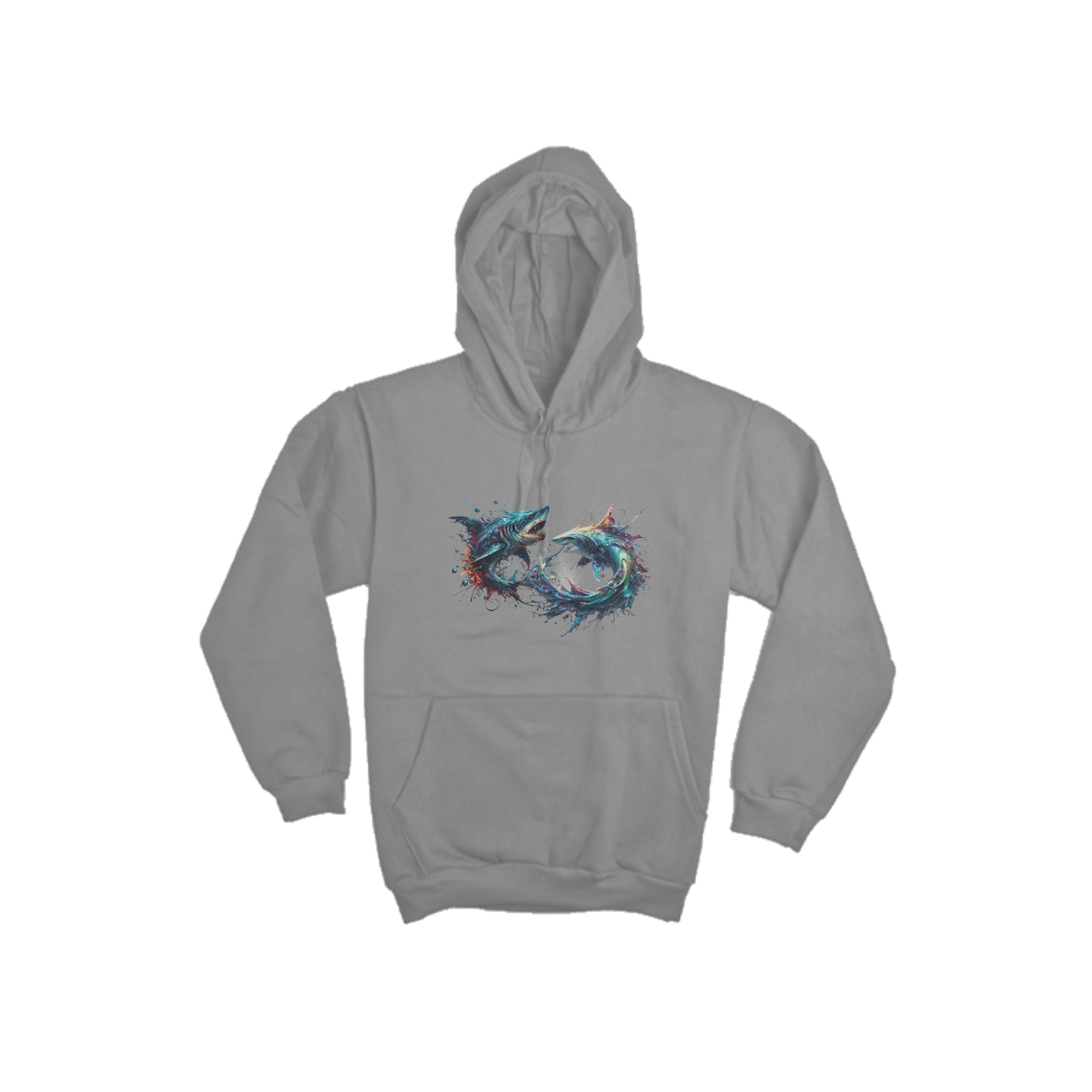 Moletom de Canguru - Two Sharks