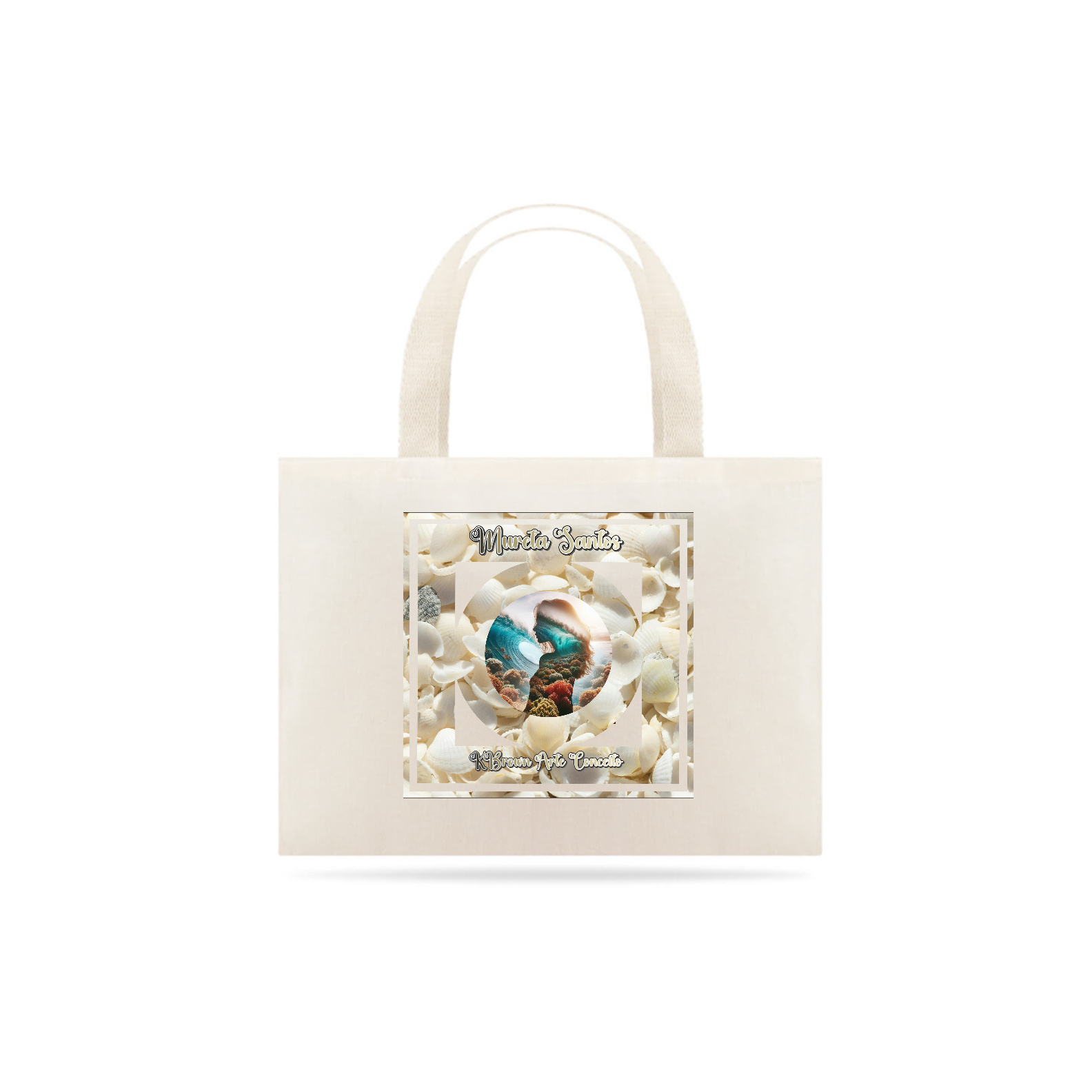 EcoBag - Mureta Santos Shell - K Brown Arte Conceito
