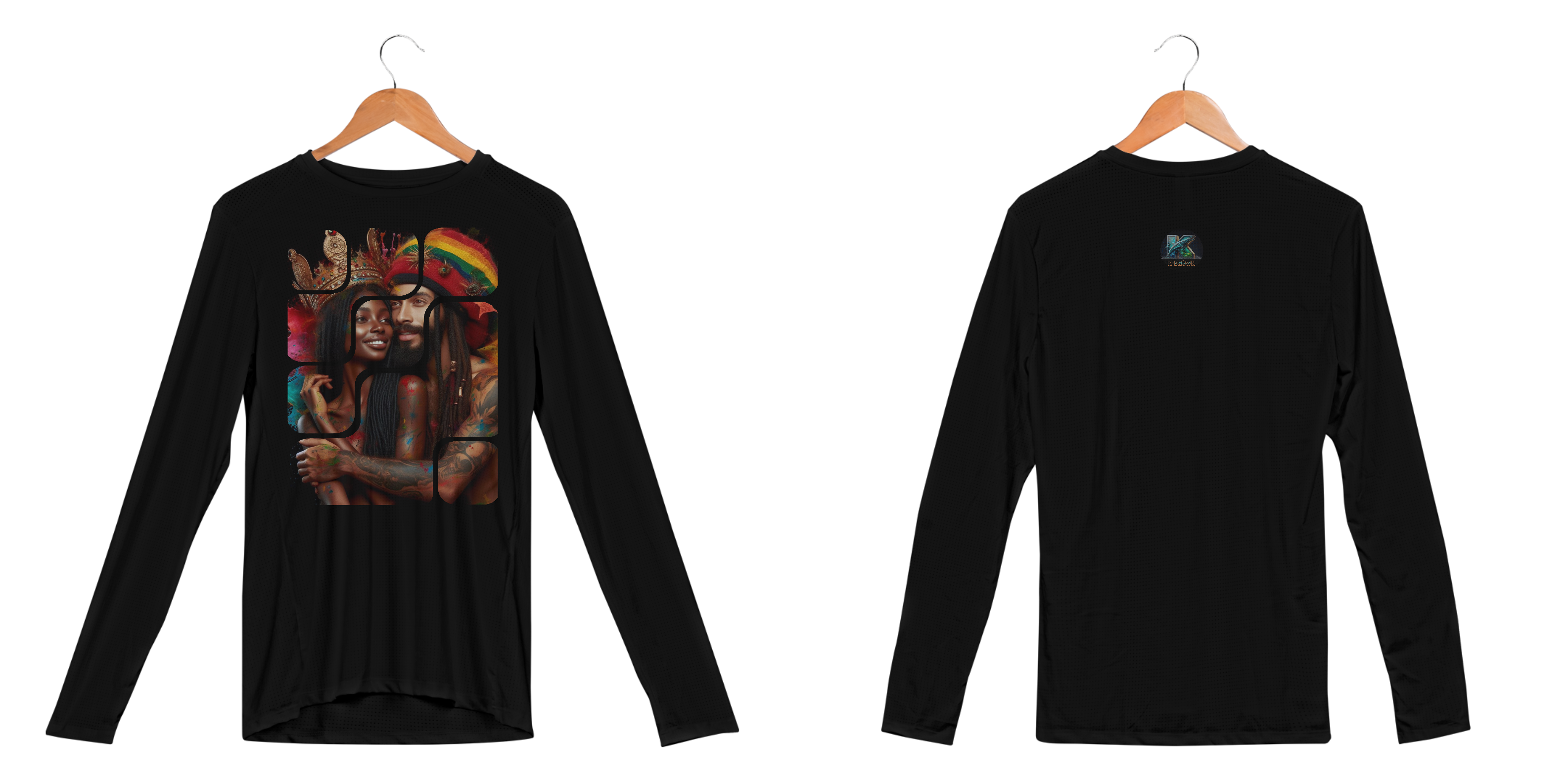 Camiseta Manga Longa UV DRY _ Mosaico Reggae