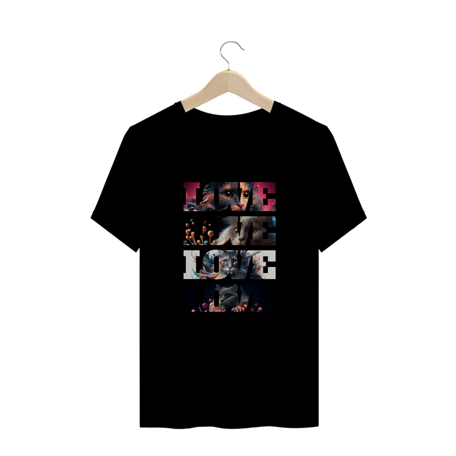 CAMISETA pLUS SIZE 4 CATS