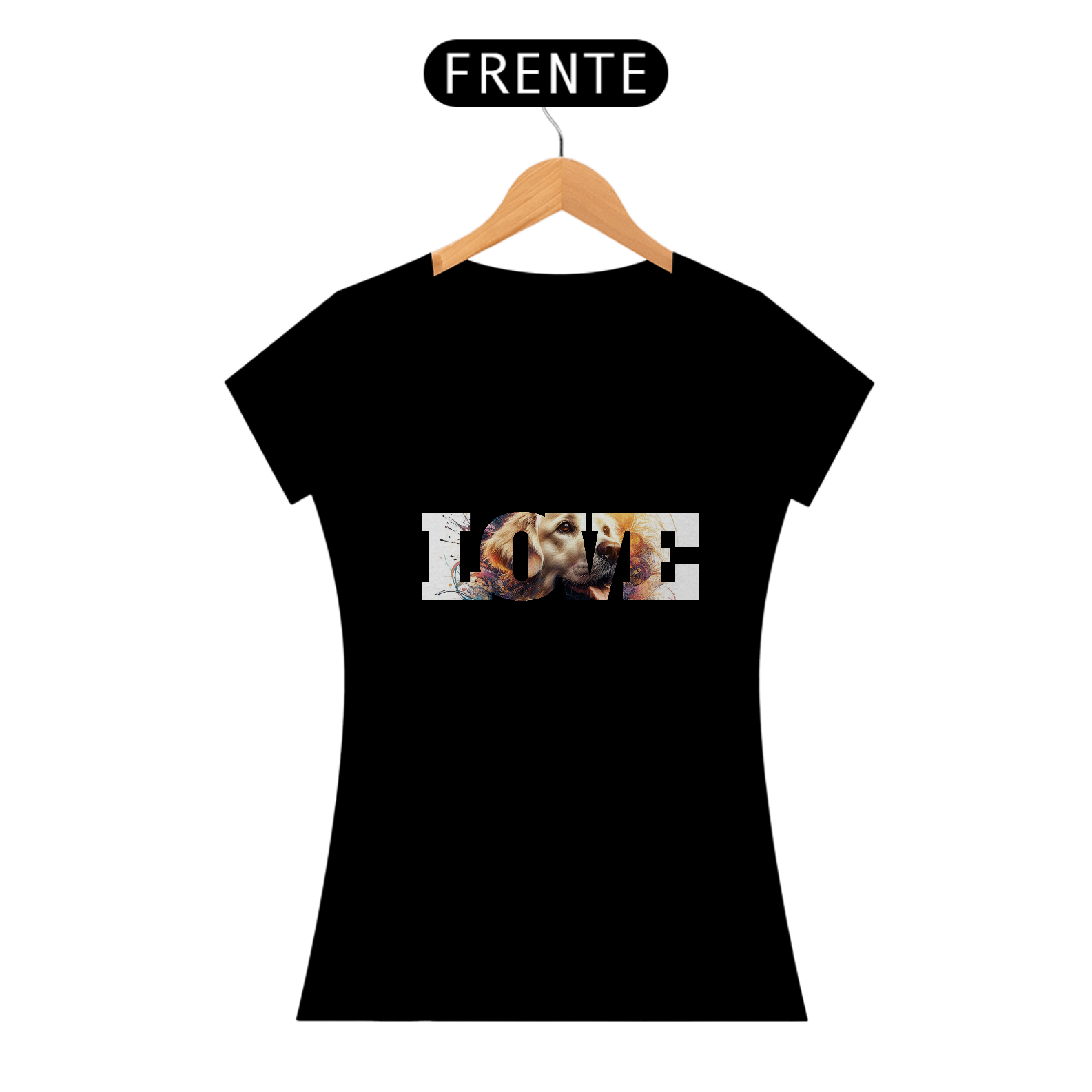 CAMISA BABY LONG - LOVE A DOG