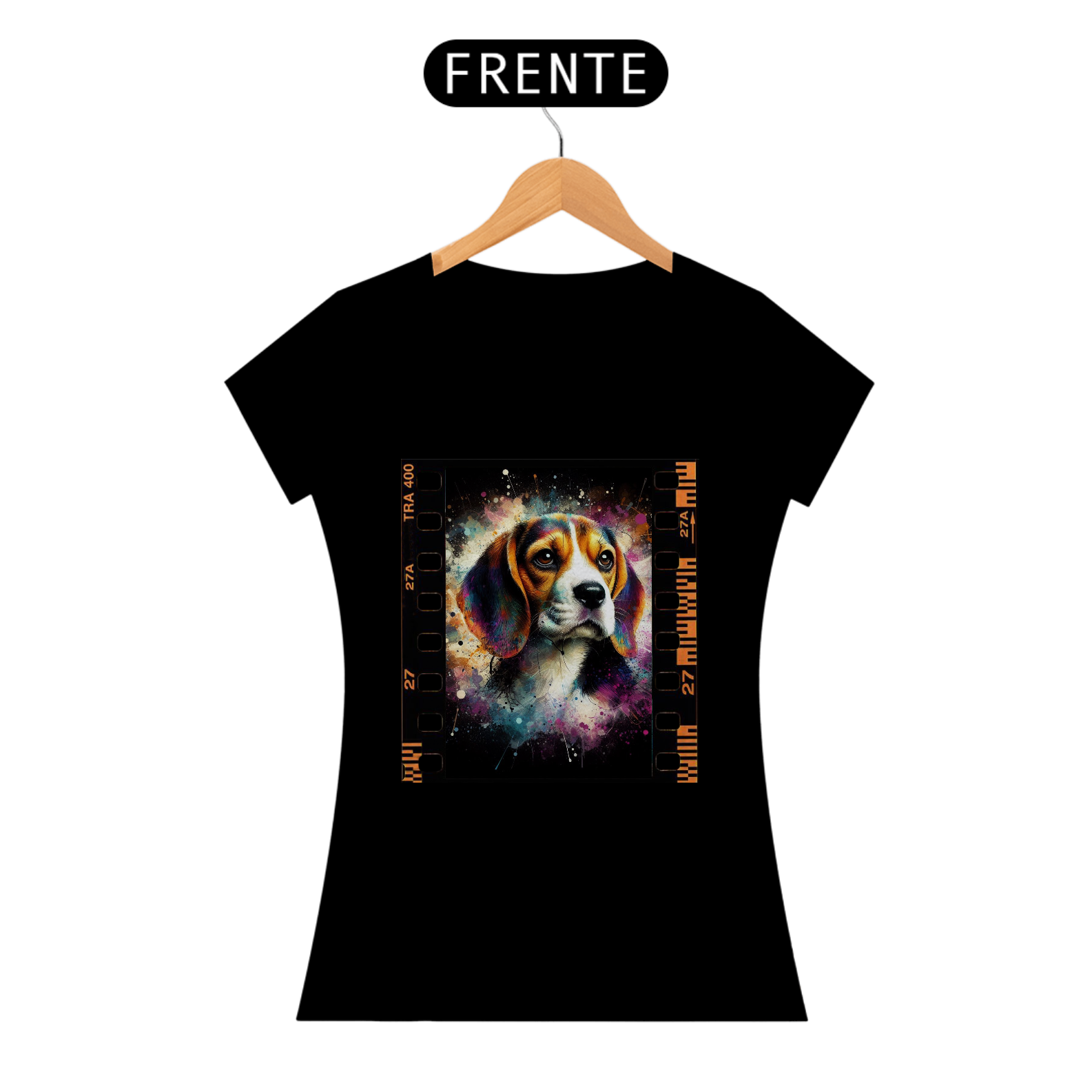 CAMISETA BABY LONG PHOTO DOG