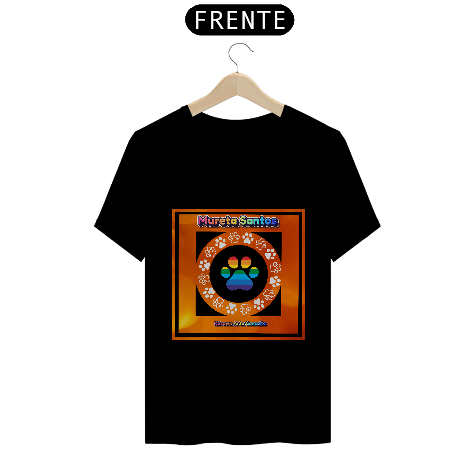 Pet Dog Camiseta Quality - K9 Dogtown - K Brown Arte Conceito - Mureta de Santos