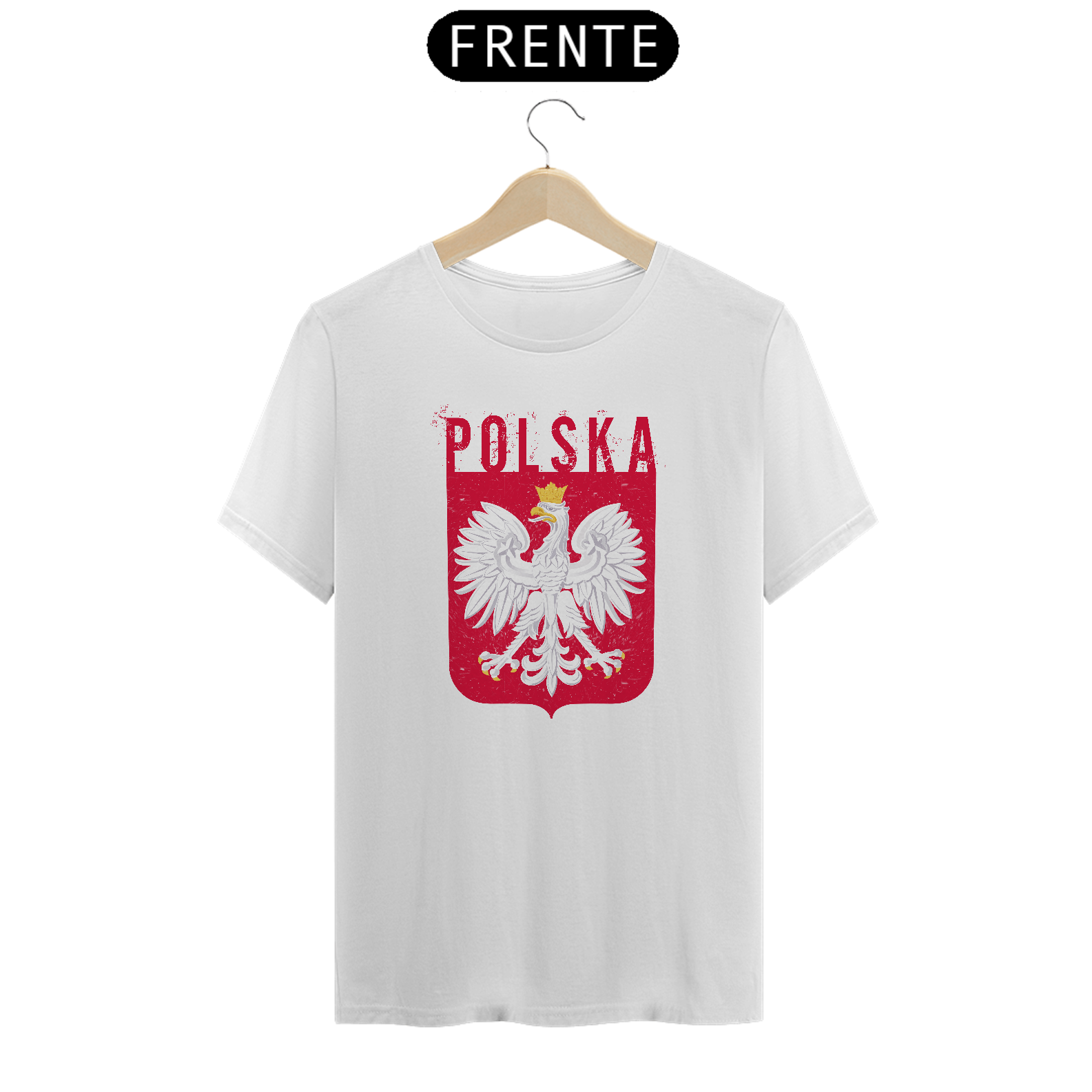 Camiseta Brasão Águia Polska Polônia Pais Bandeira 