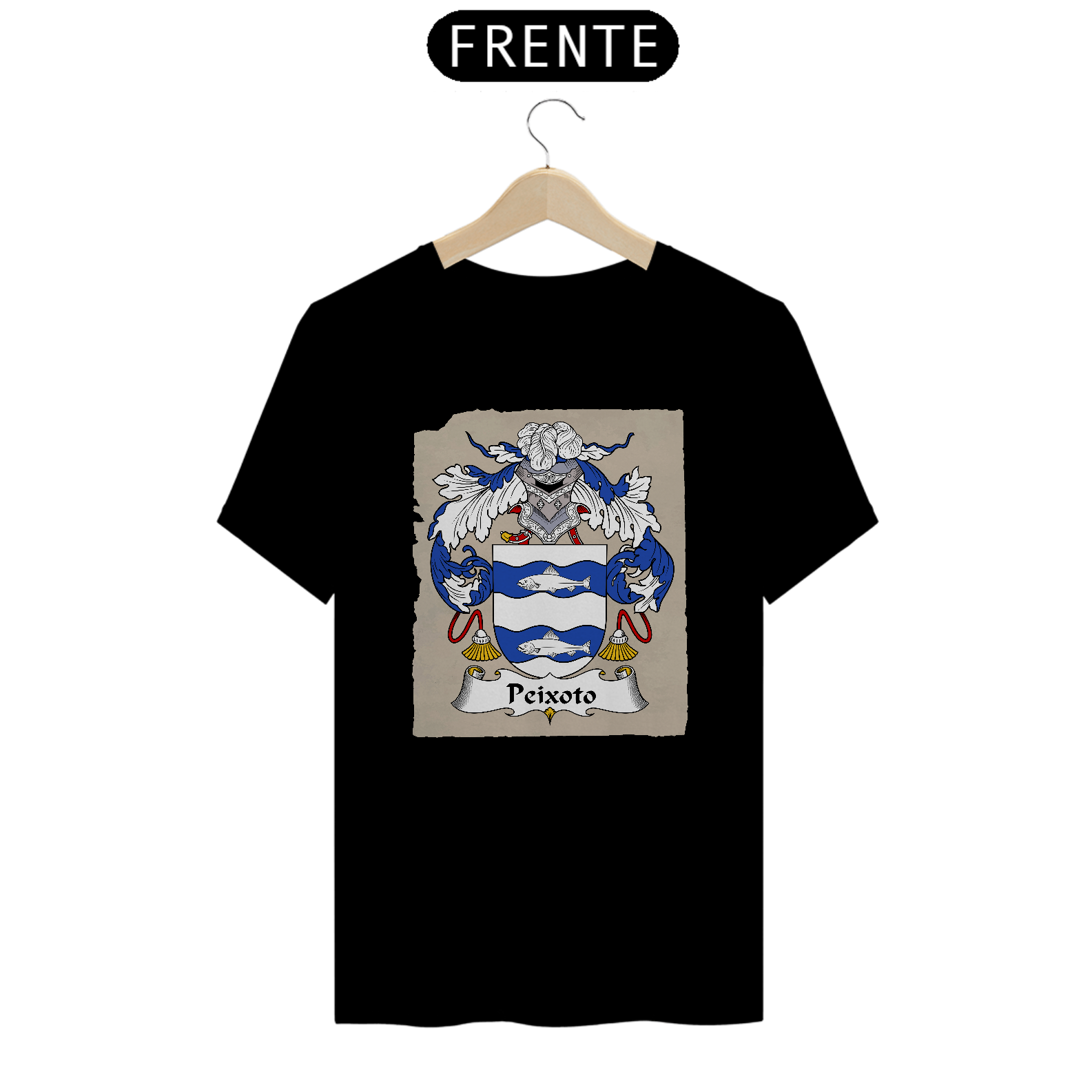 Brasão Família Peixoto Camiseta Origem Sobrenomes 