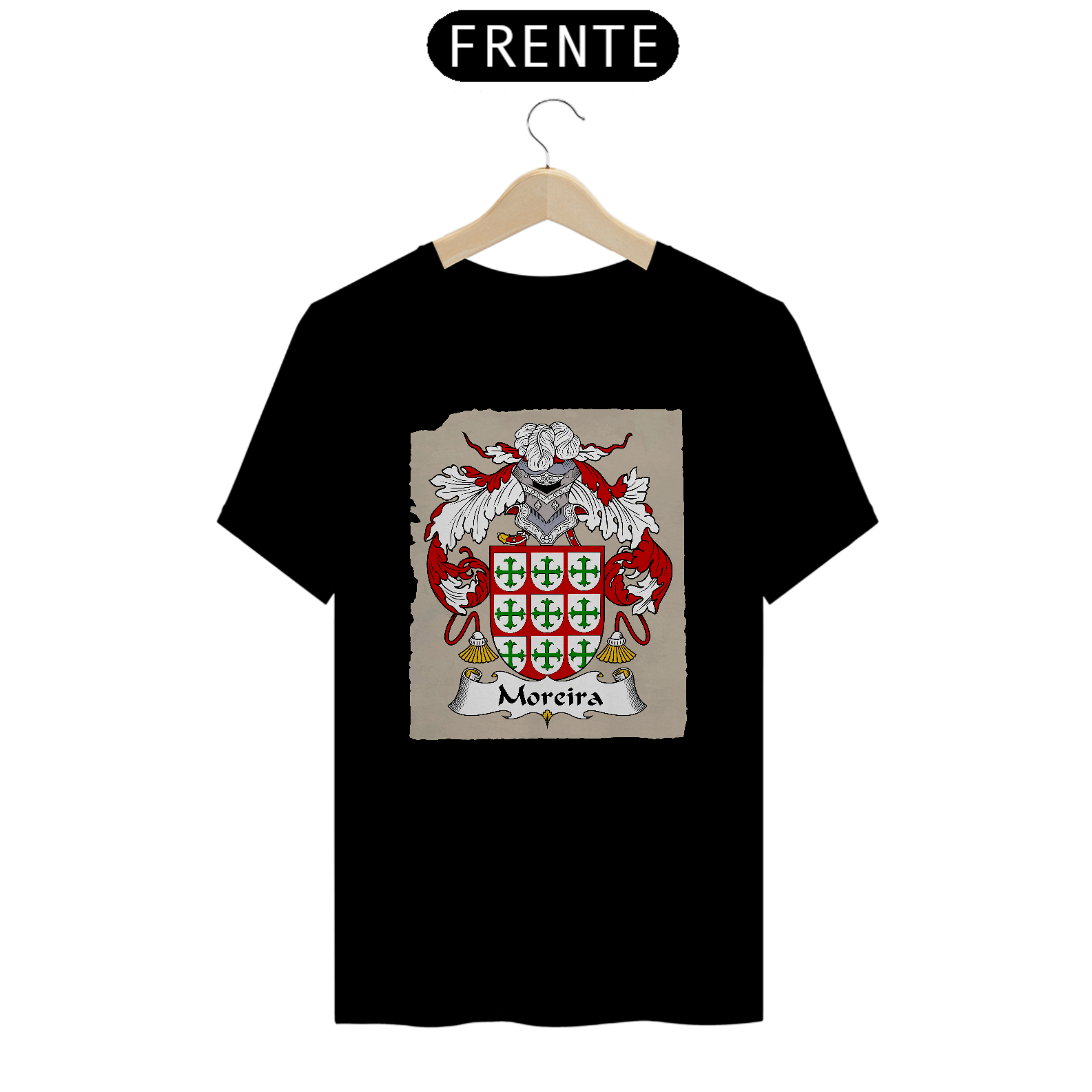 Brasão Família Moreira Origem Historia Heráldica Camiseta 