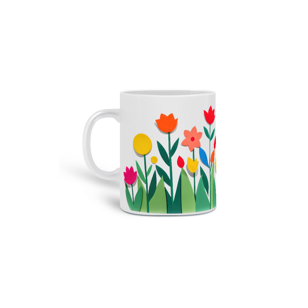 Floral 03<br>Caneca de Porcelana