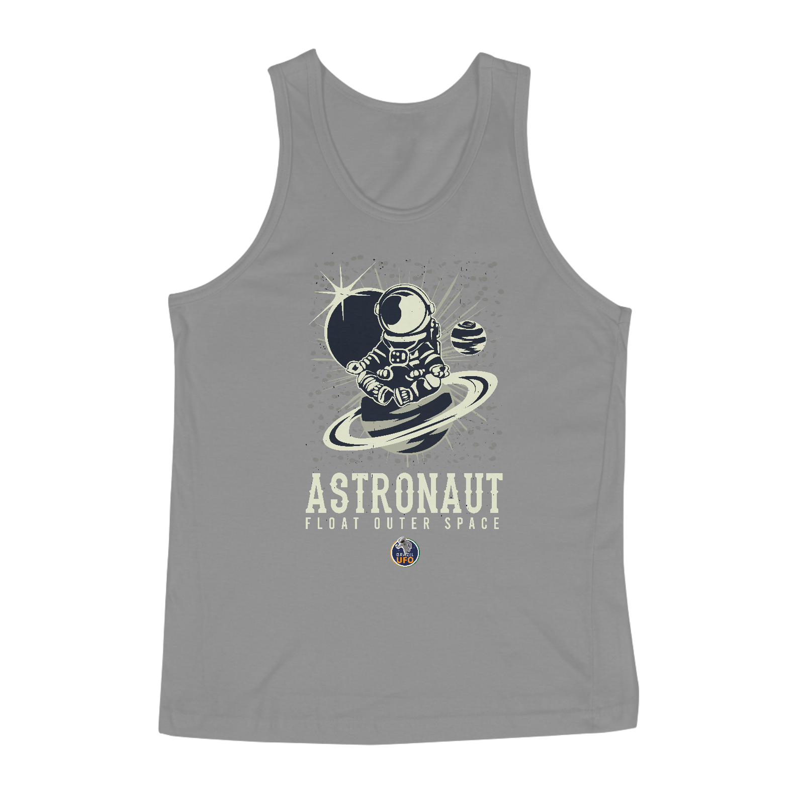 CAMISETA REGATA CLASSIC - ASTRONAUT FLOAT OUTER SPACE - BRAZIL UFO