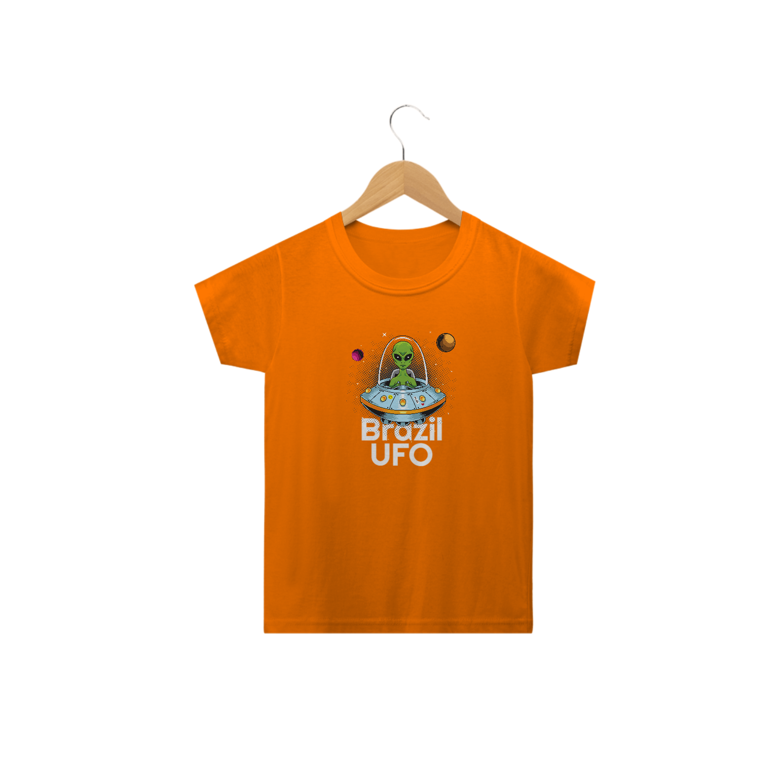 CAMISETA CLASSIC INFANTIL - ALIENIGENA - BRAZIL UFO