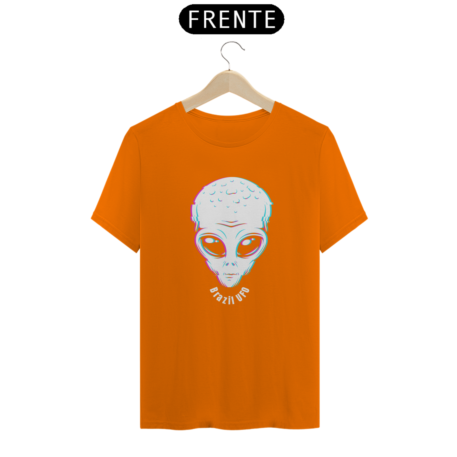 CAMISETA CLASSIC - GREY - BRAZIL UFO