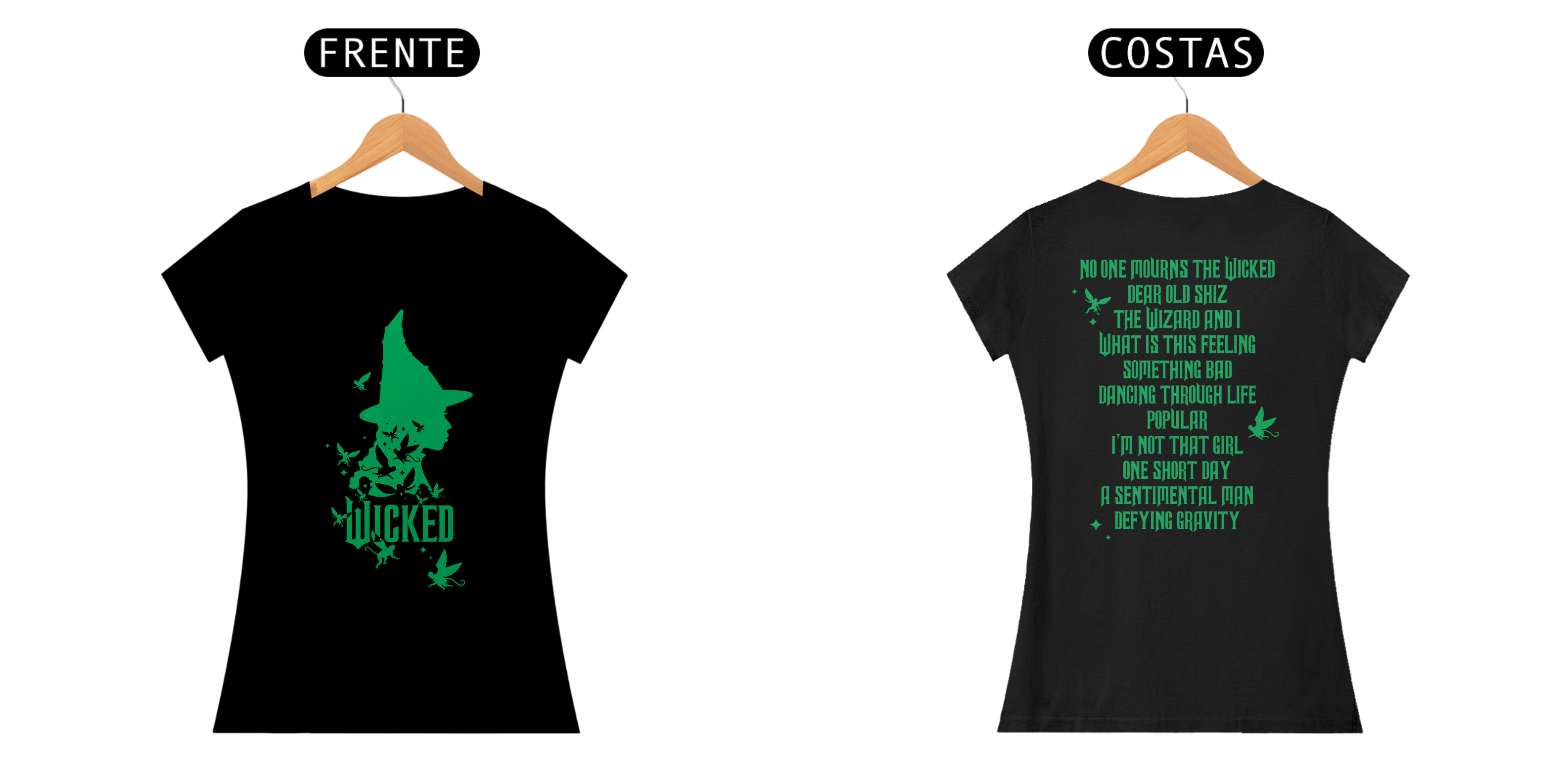 Camiseta Feminina - Wicked /Act I Songs 