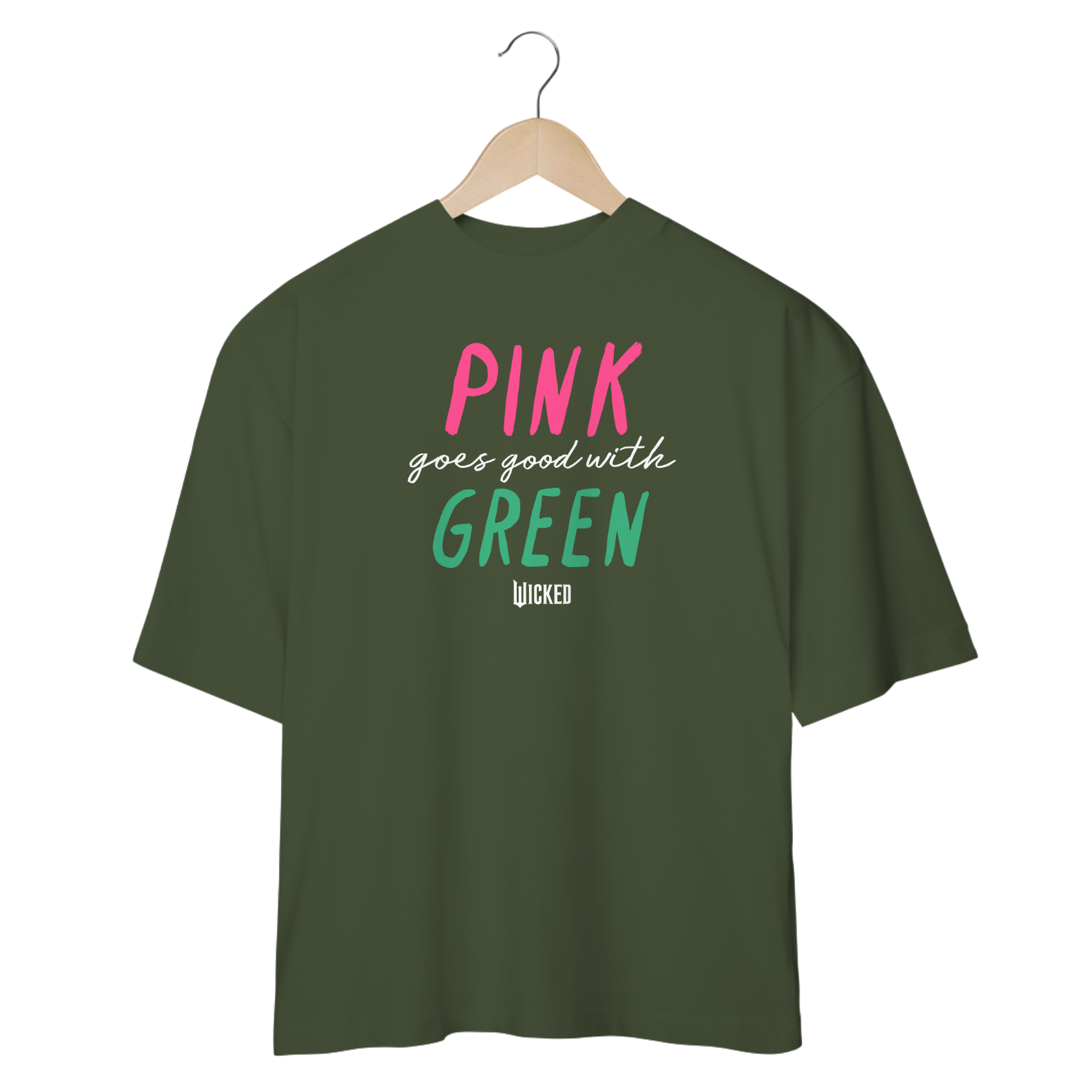 Camisa Oversized - Pink Goes Good With Green