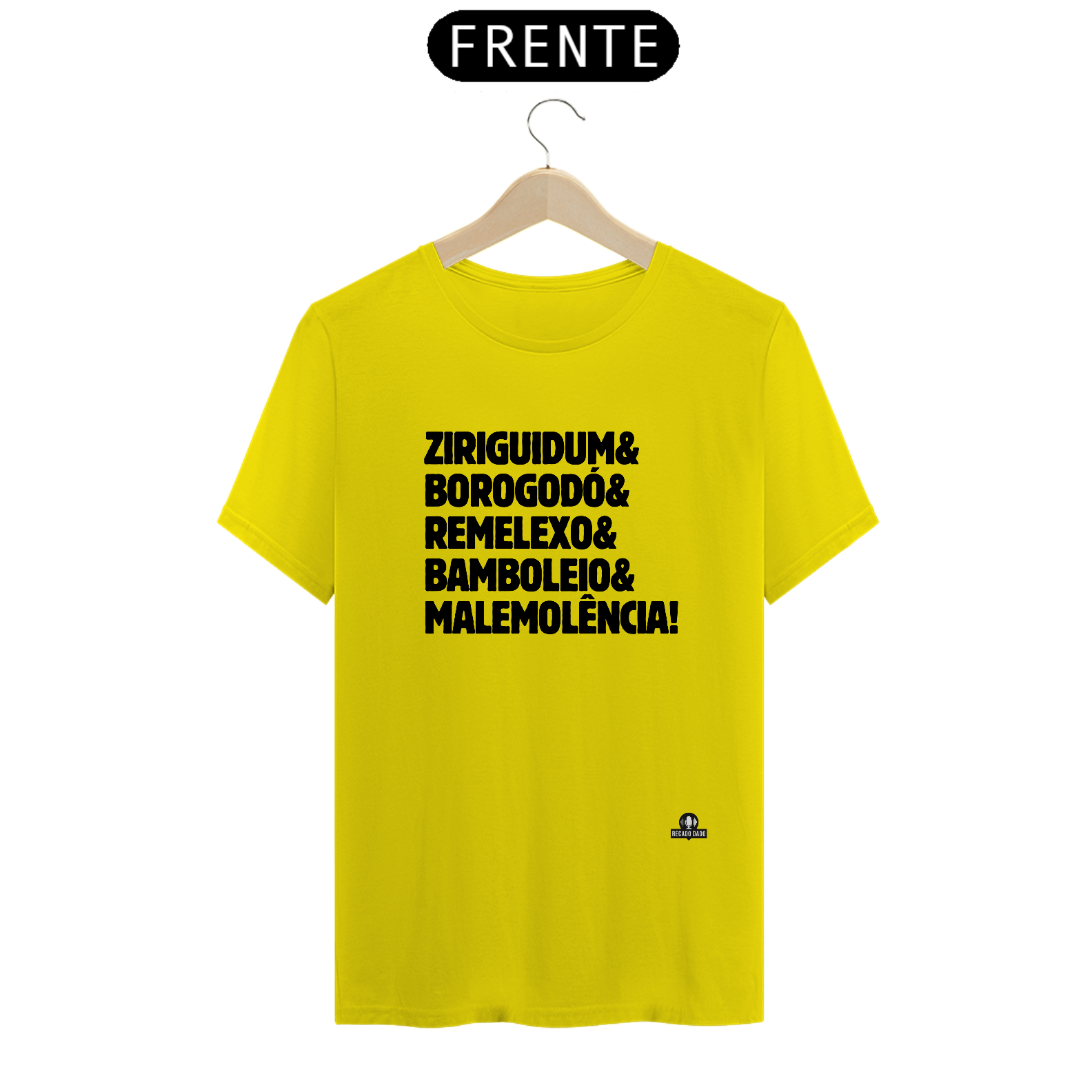 Camiseta com as expressões brasileiras 
