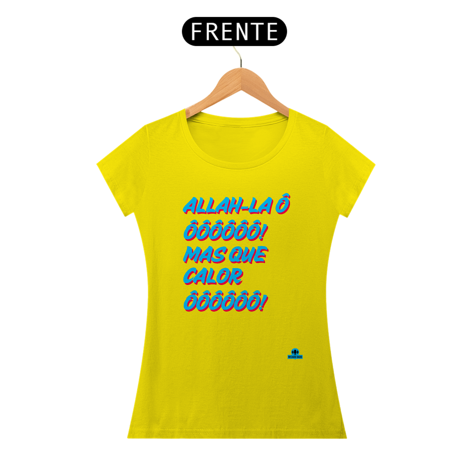Camiseta feminina de carnaval com a famosa marchinha 