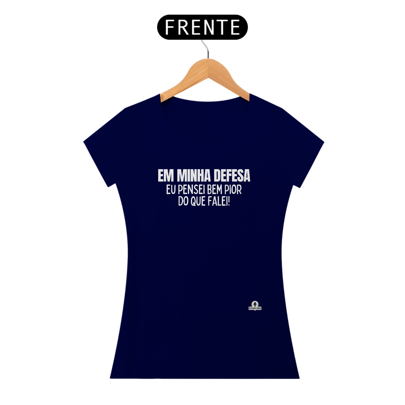 Camiseta baby long frase engraçada 