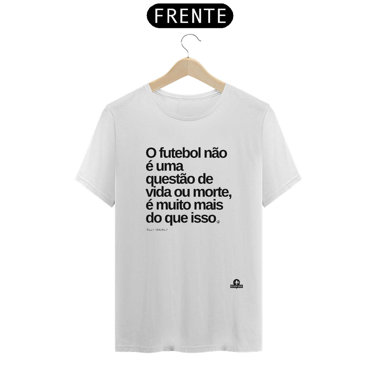 Camiseta futebol com frase 