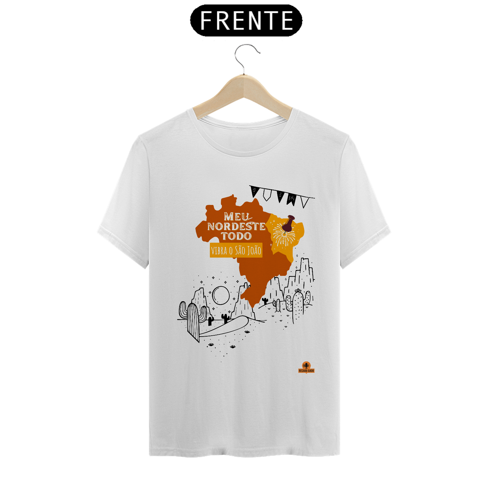 Camiseta com frase 