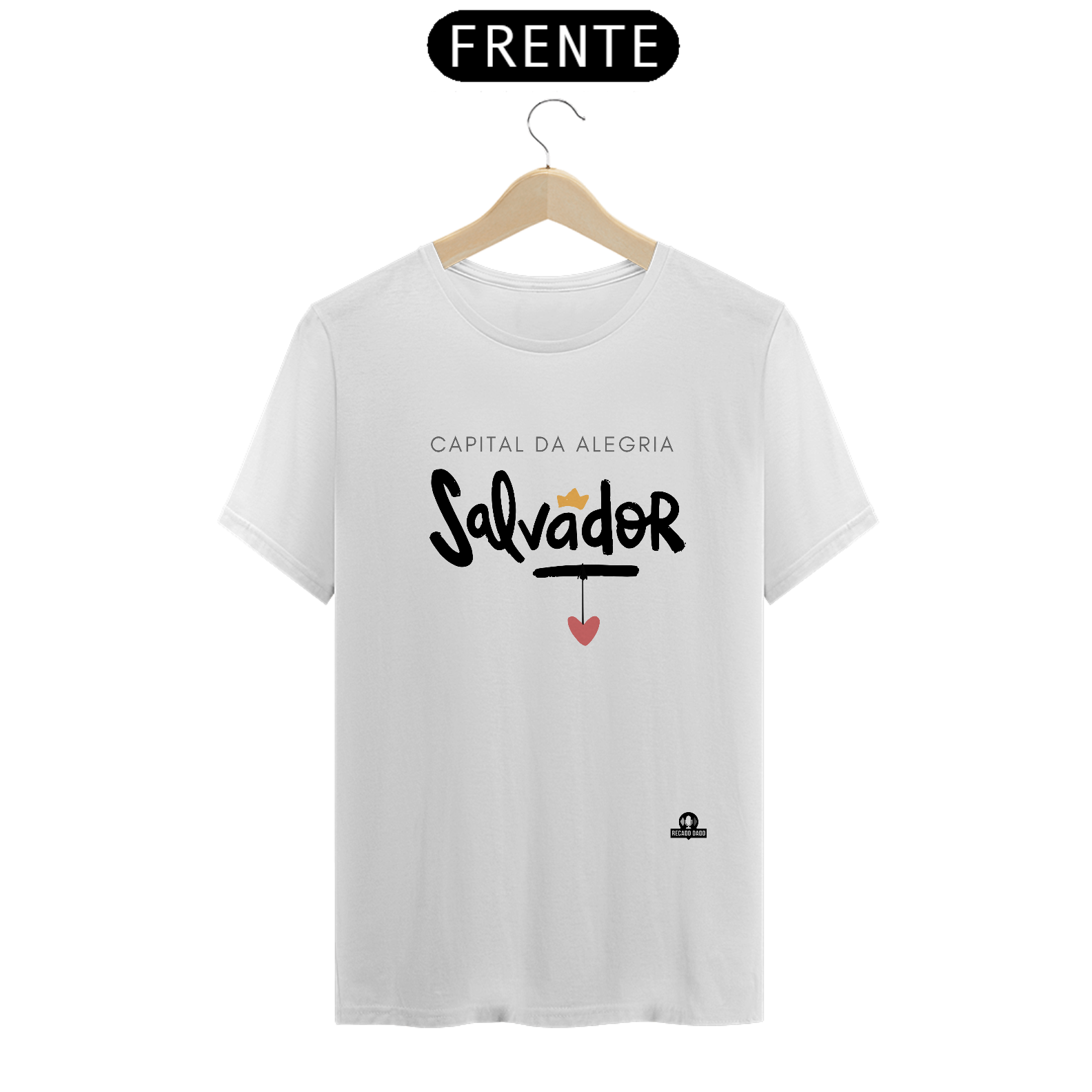Camiseta de turismo de Salvador, capital do lindo estado da Bahia, capital da alegria.