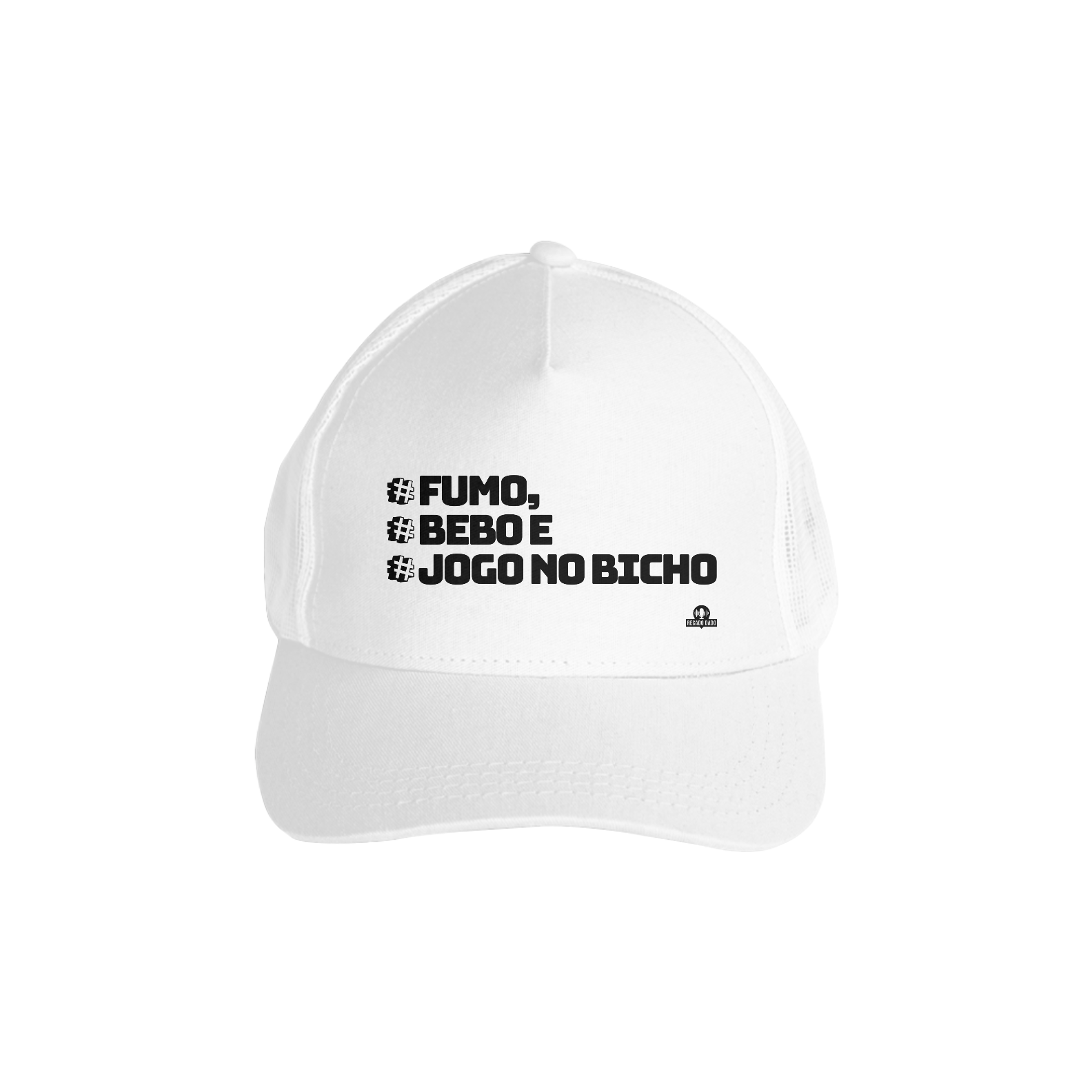 Boné aba curva com frase de boteco 