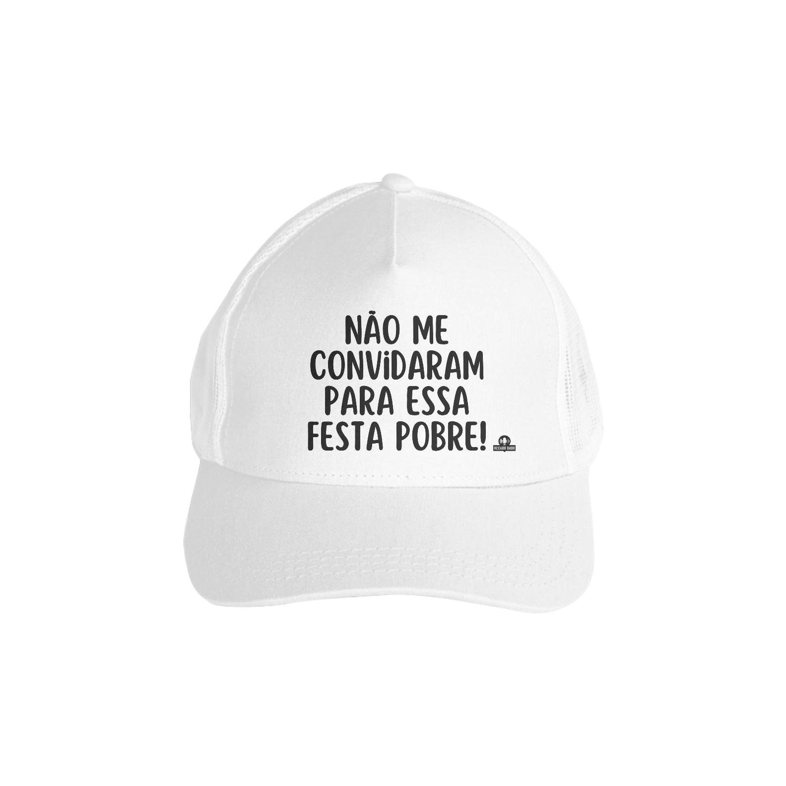 Boné aba curva  humor com frase 