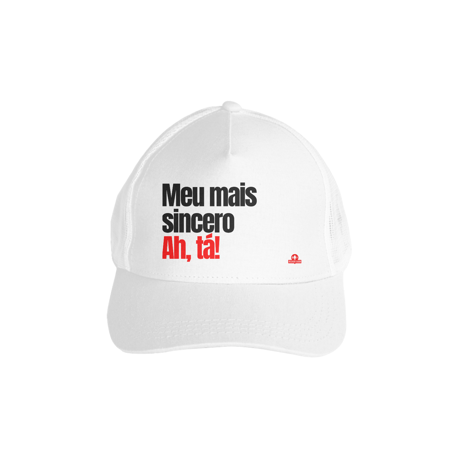 Boné aba curva humor com frase irônica 