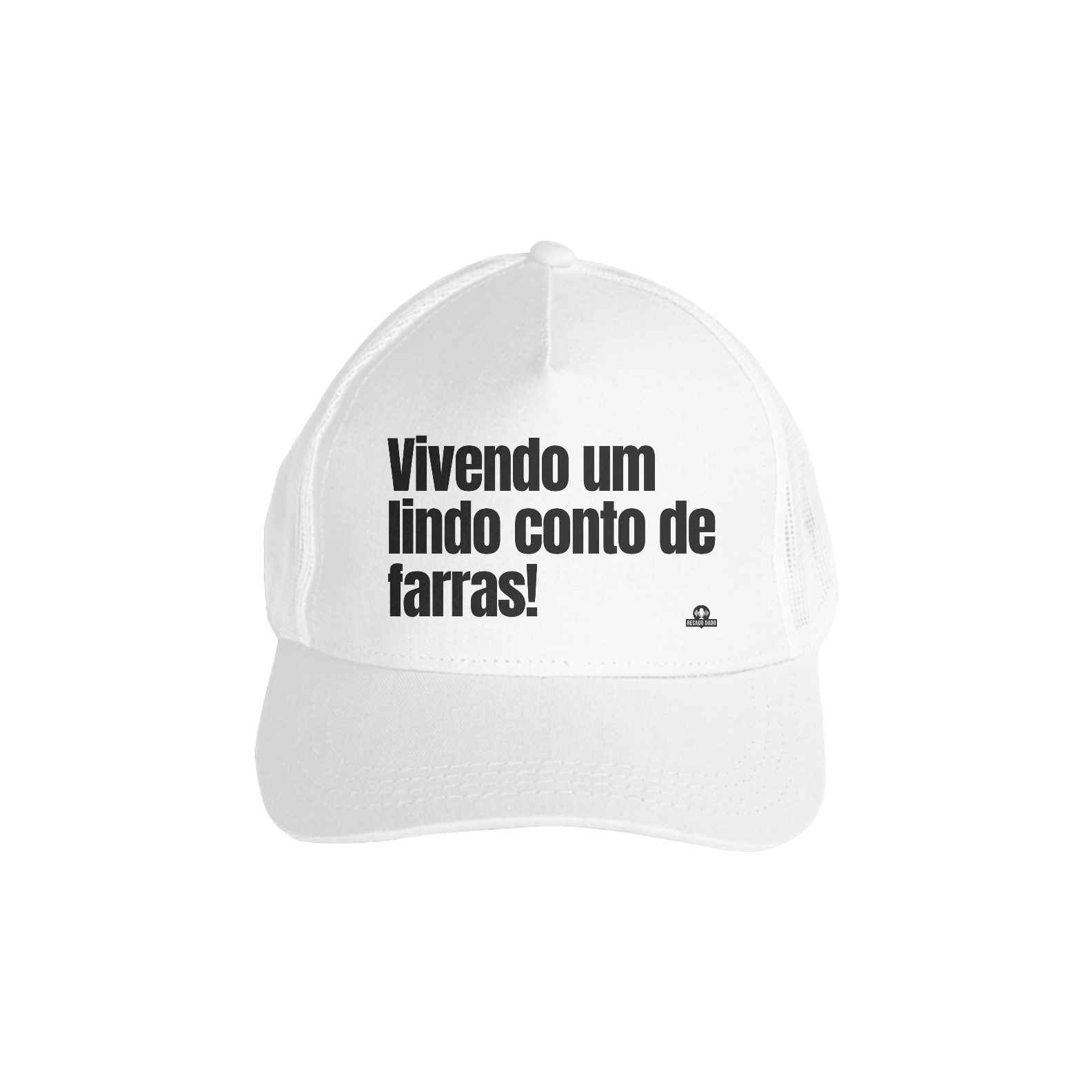 Boné aba curva frase engraçada 