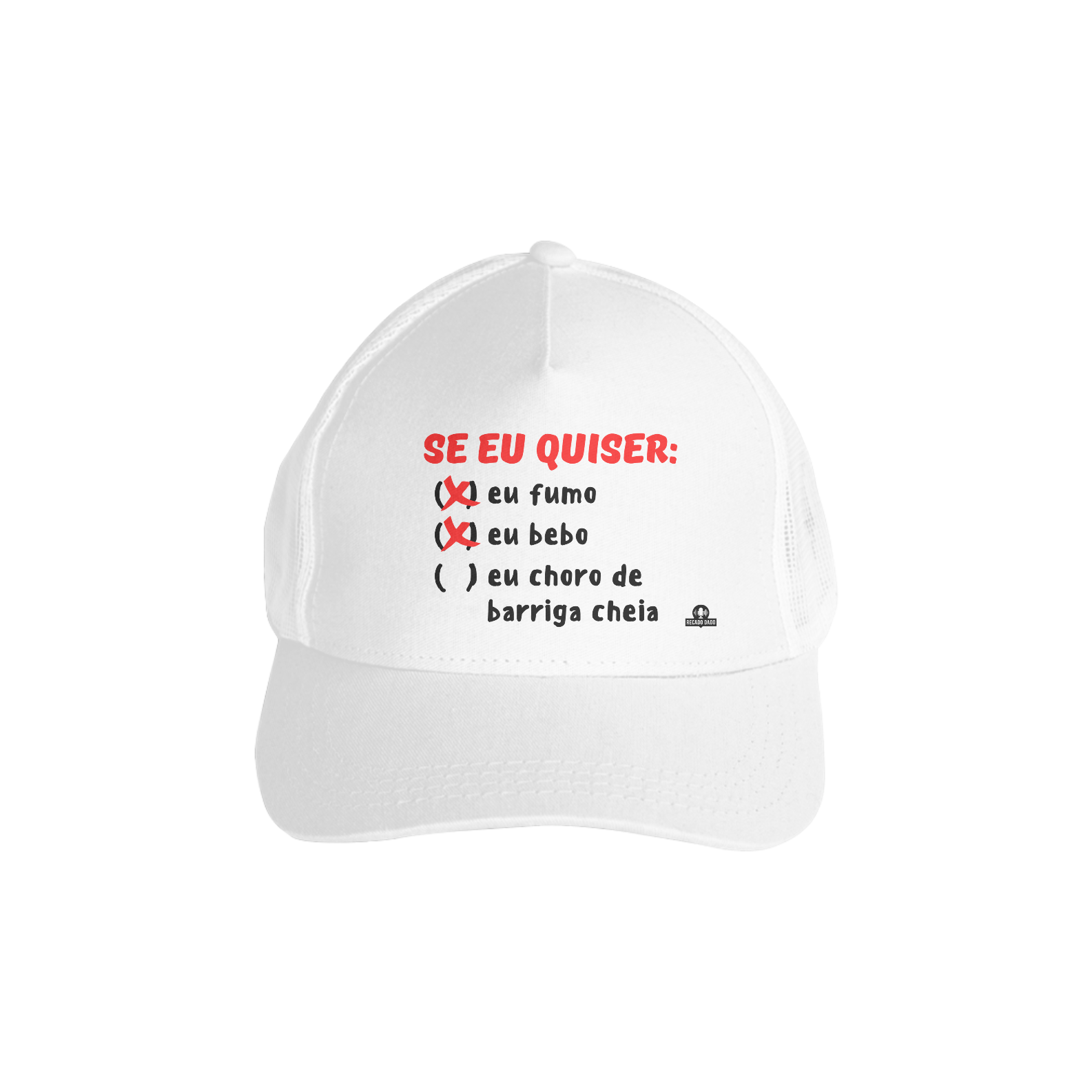 Boné aba curva engraçada 