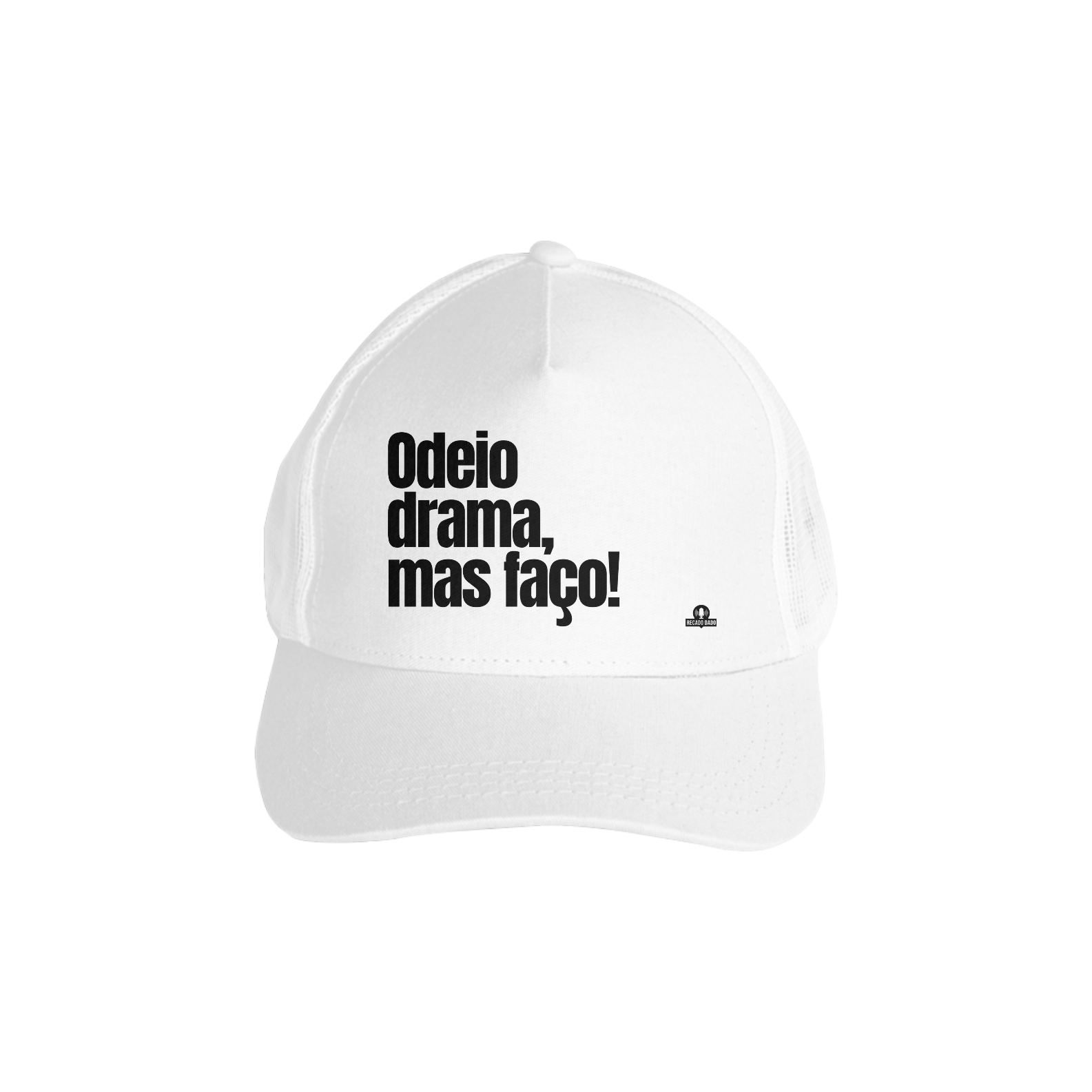Boné aba curva frase engraçada 
