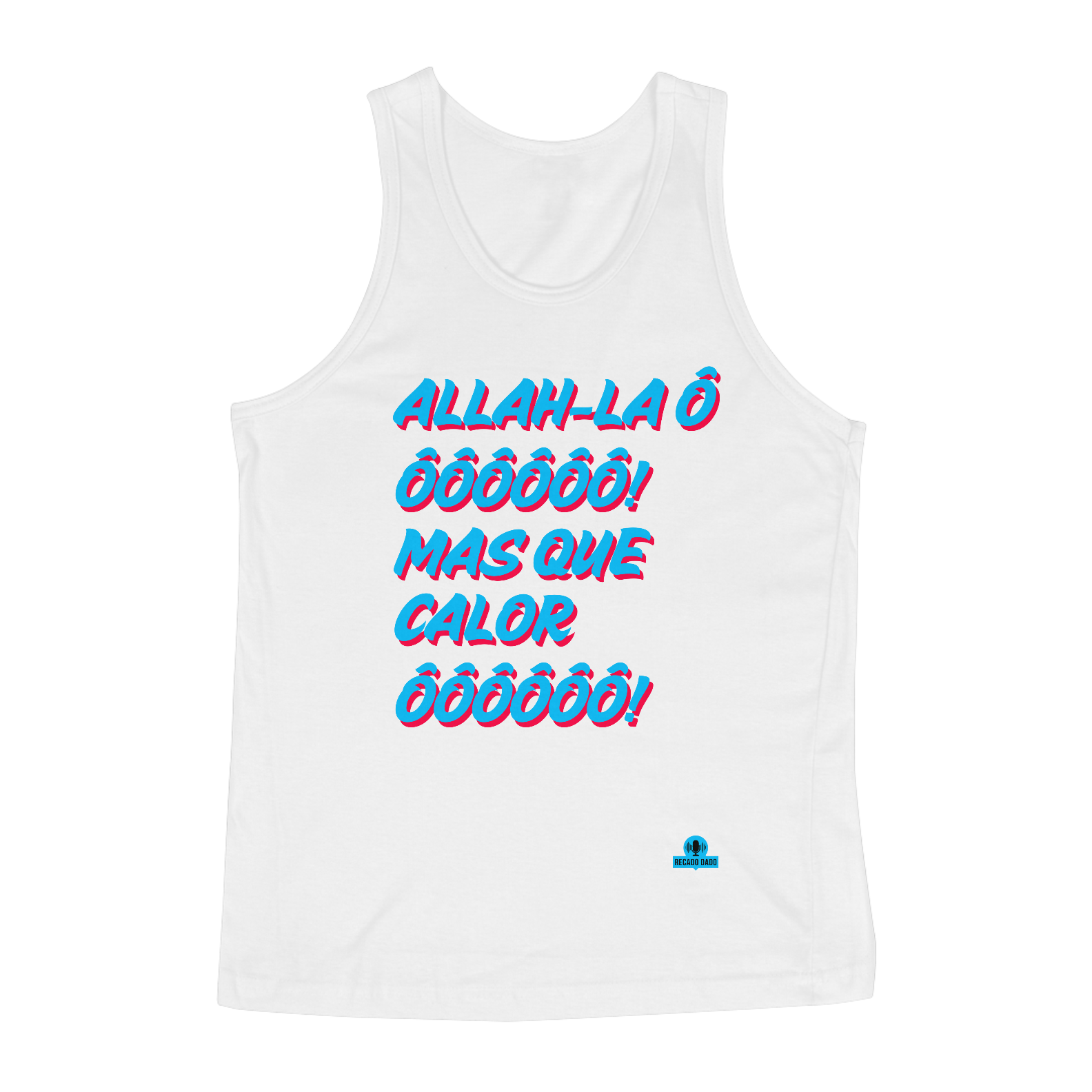 Camiseta regata de carnaval com a famosa marchinha 