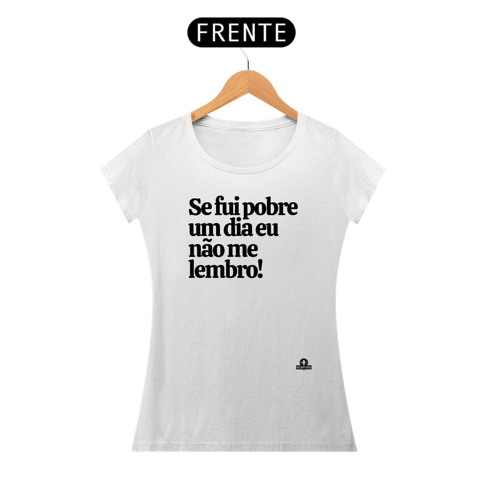 Camiseta baby long com humor e frase 