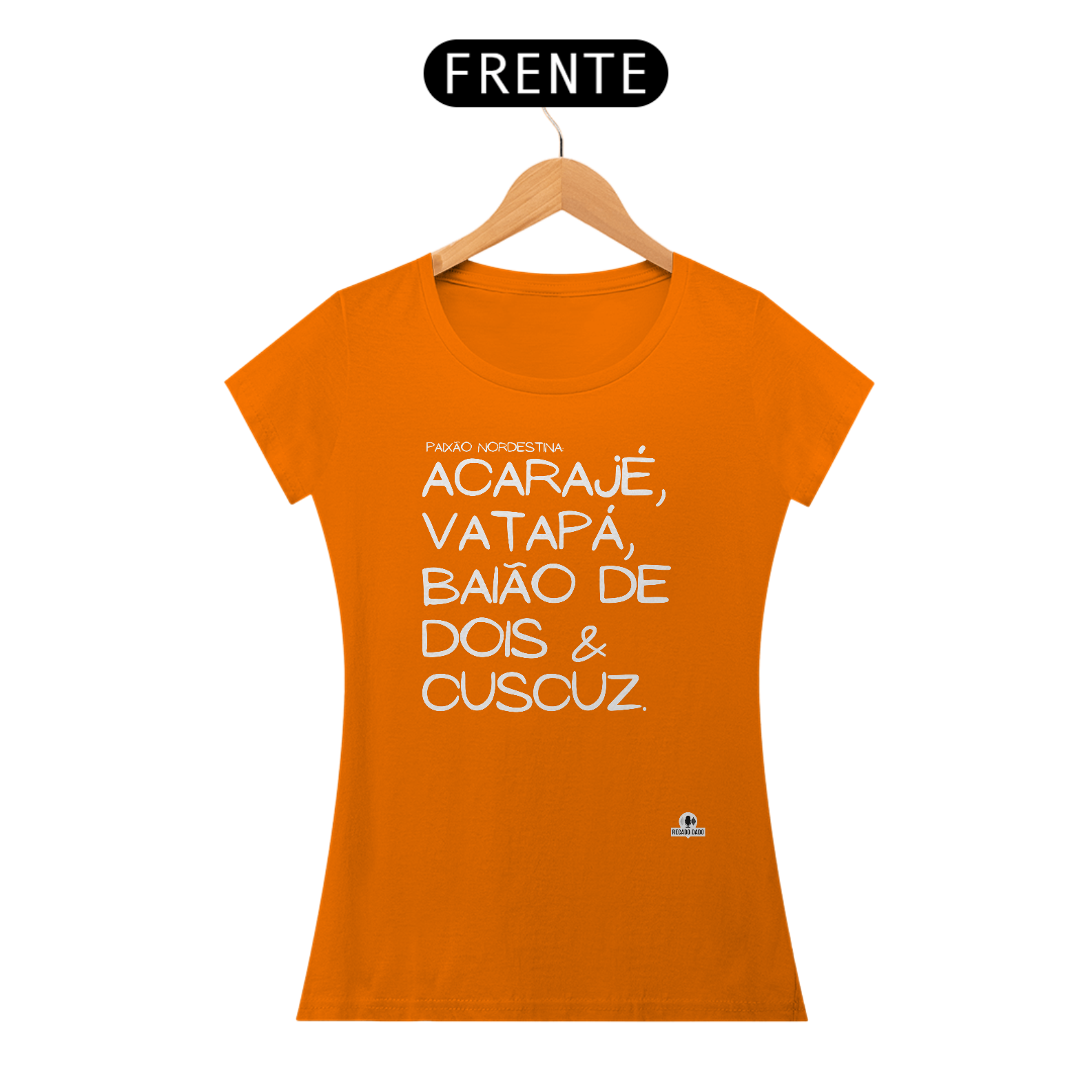 Camiseta feminina de gastronomia 