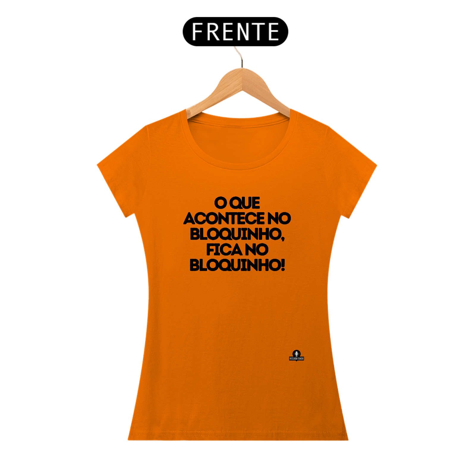 Camiseta baby long de bloquinho de carnaval 