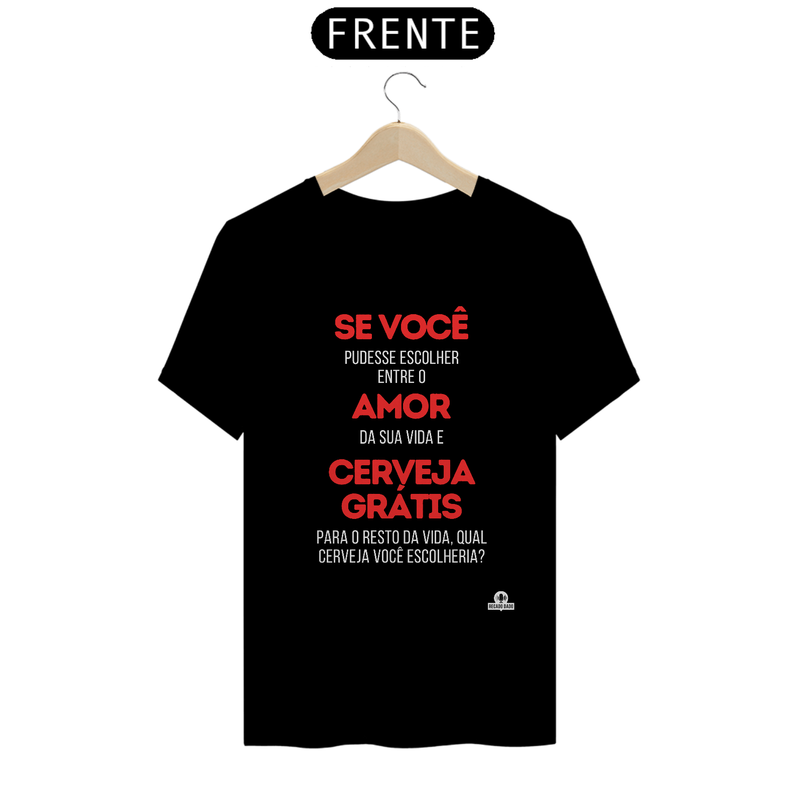 Camiseta engraçada de cerveja com frase 
