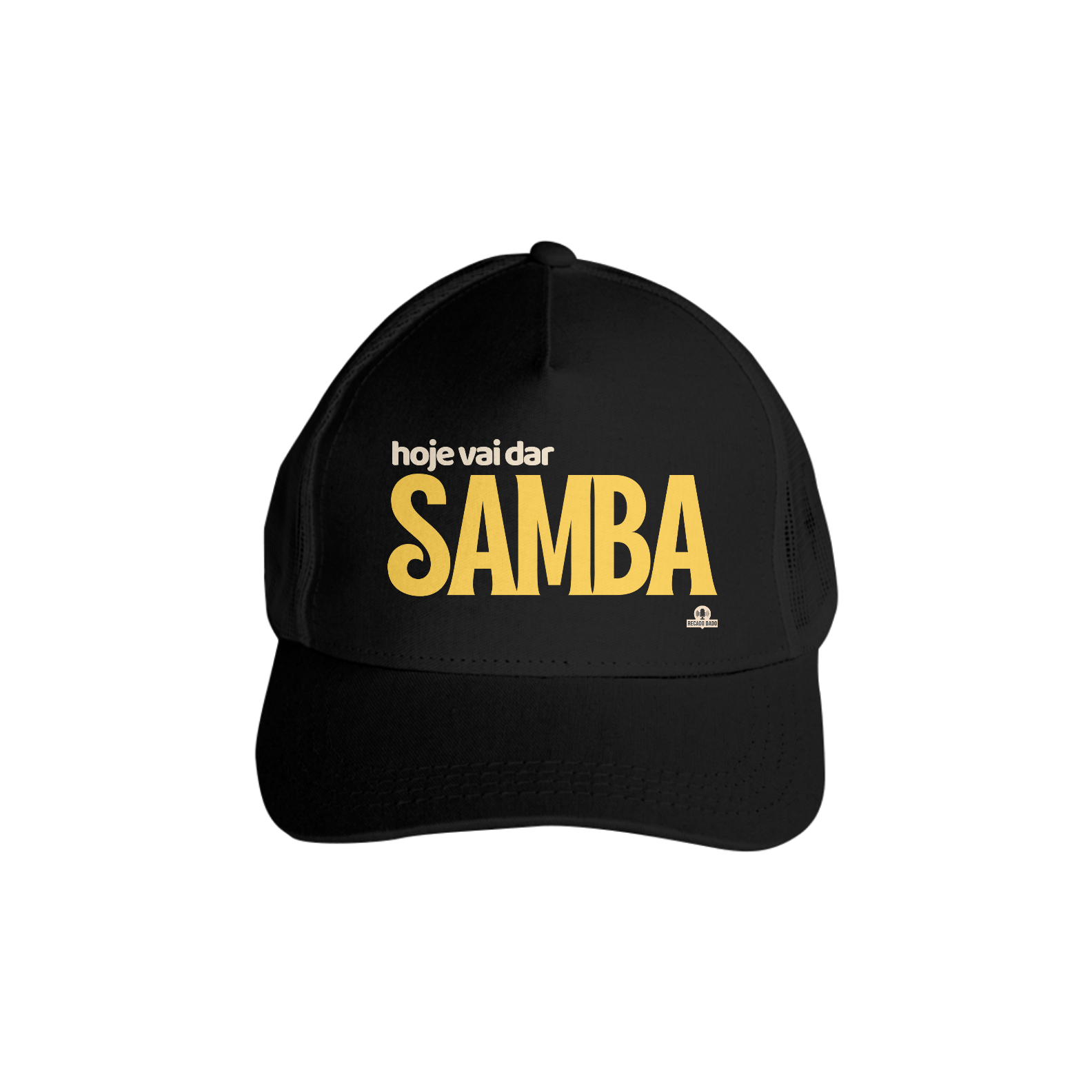 Boné aba curva para ir ao samba com frase 