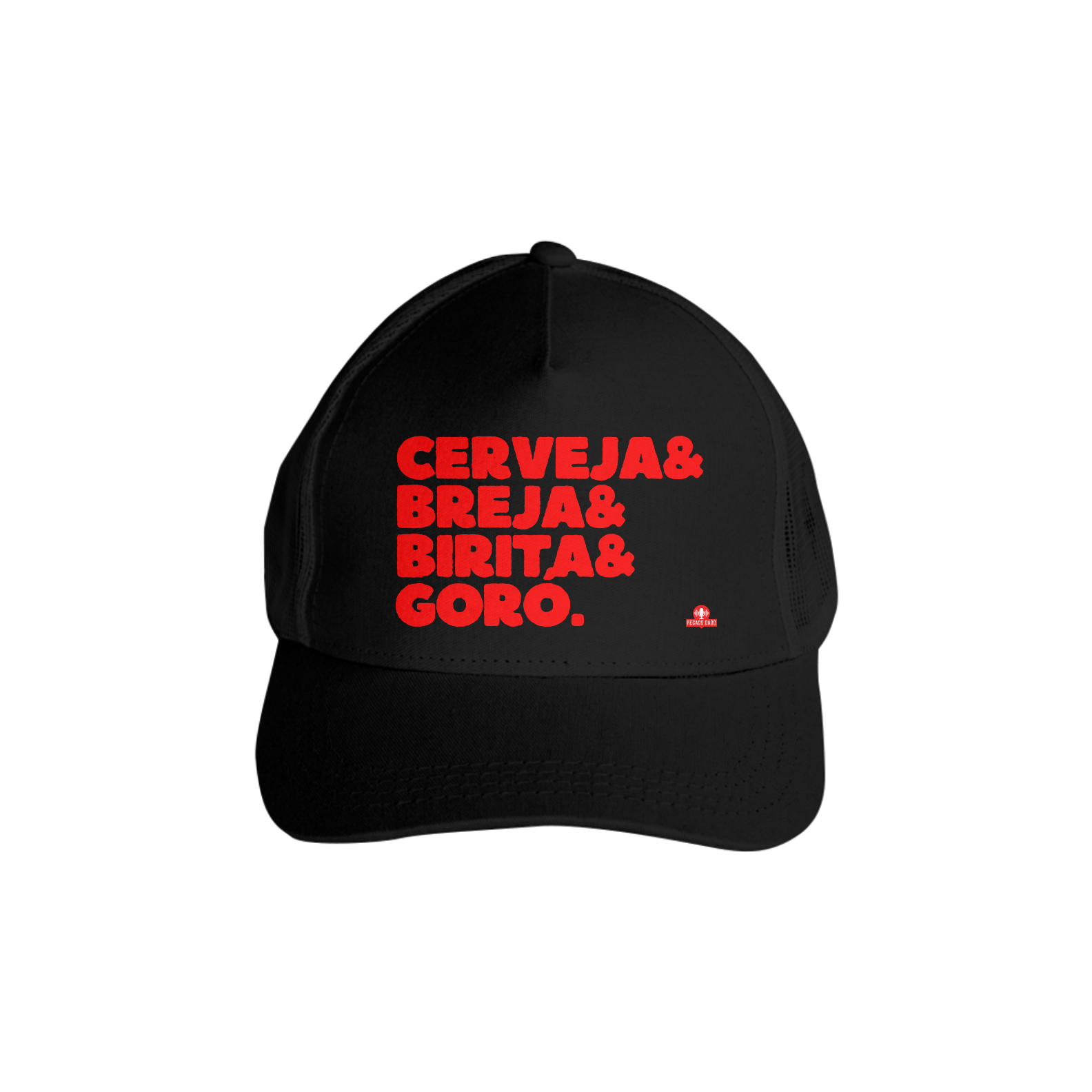 Boné aba curva de cerveja com frase 