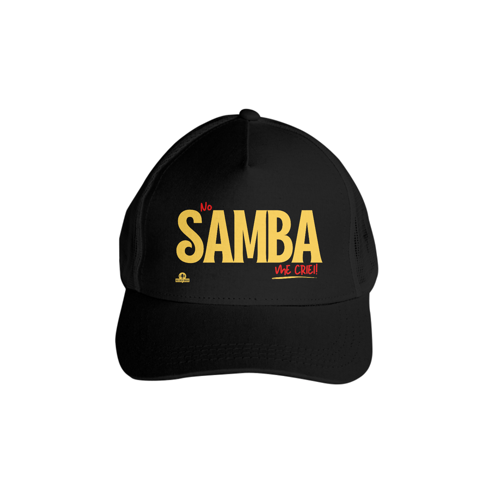 Boné aba curva sambista com frase 