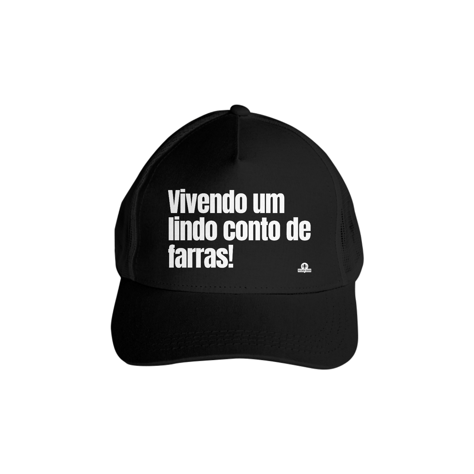 Boné aba curva frase engraçada 