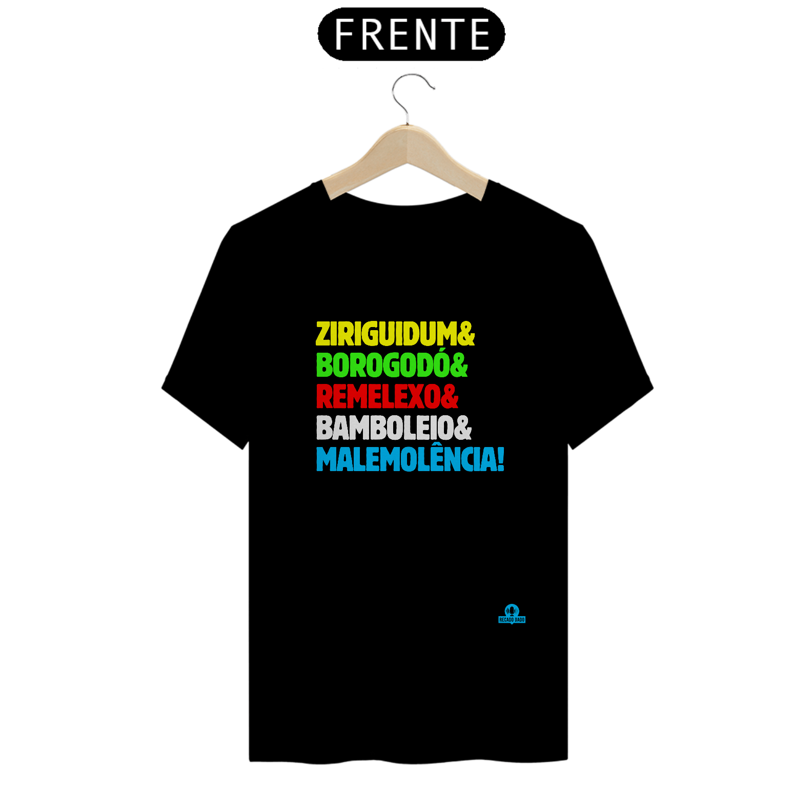 Camiseta com as expressões brasileiras 