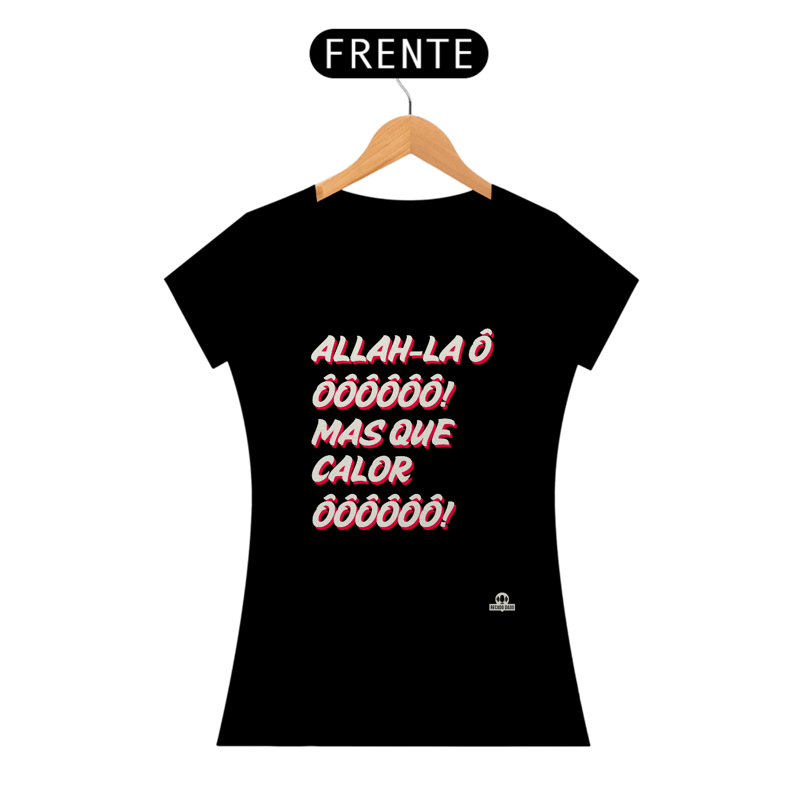 Camiseta feminina de carnaval com a famosa marchinha 