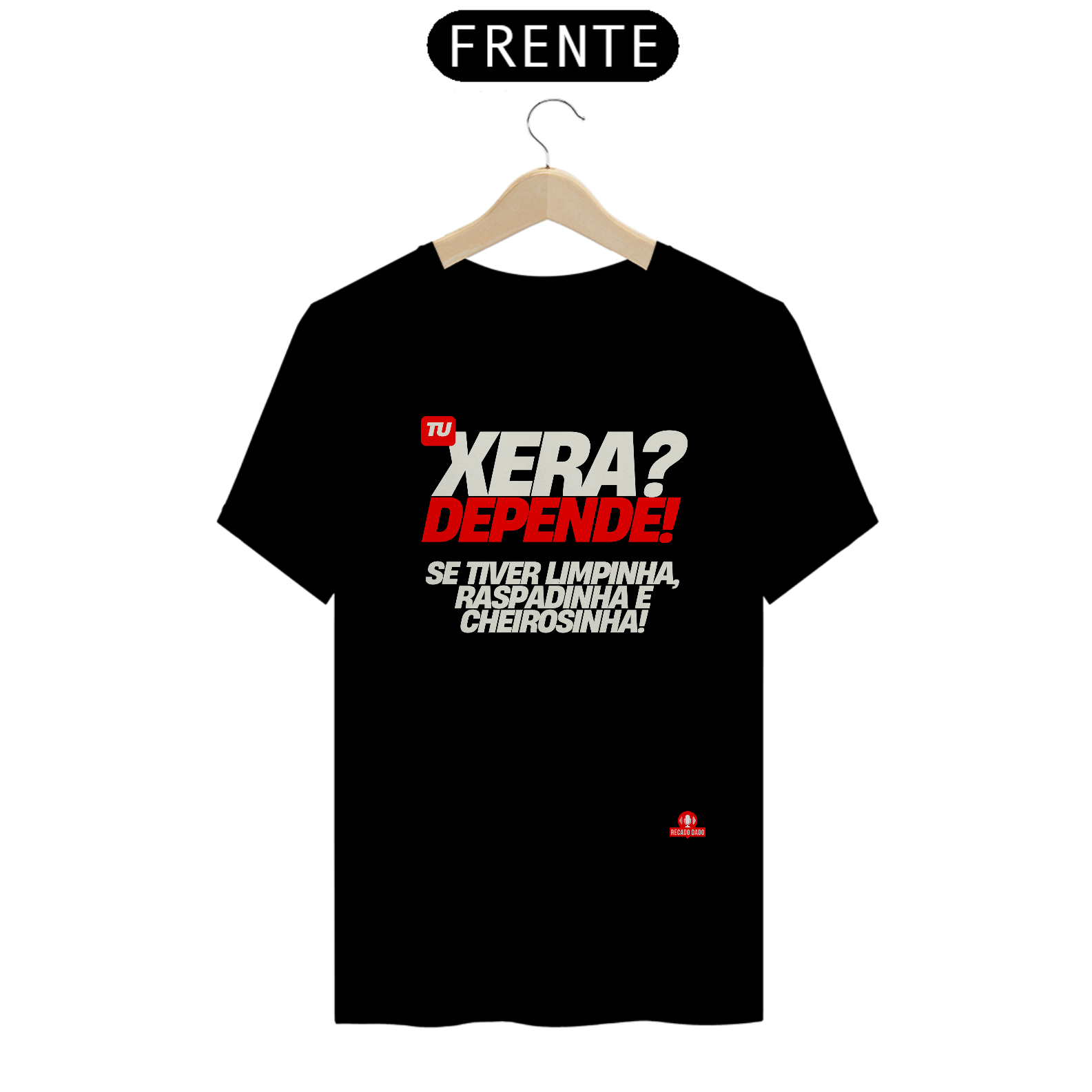 Camiseta masculina com o hit do carnaval 