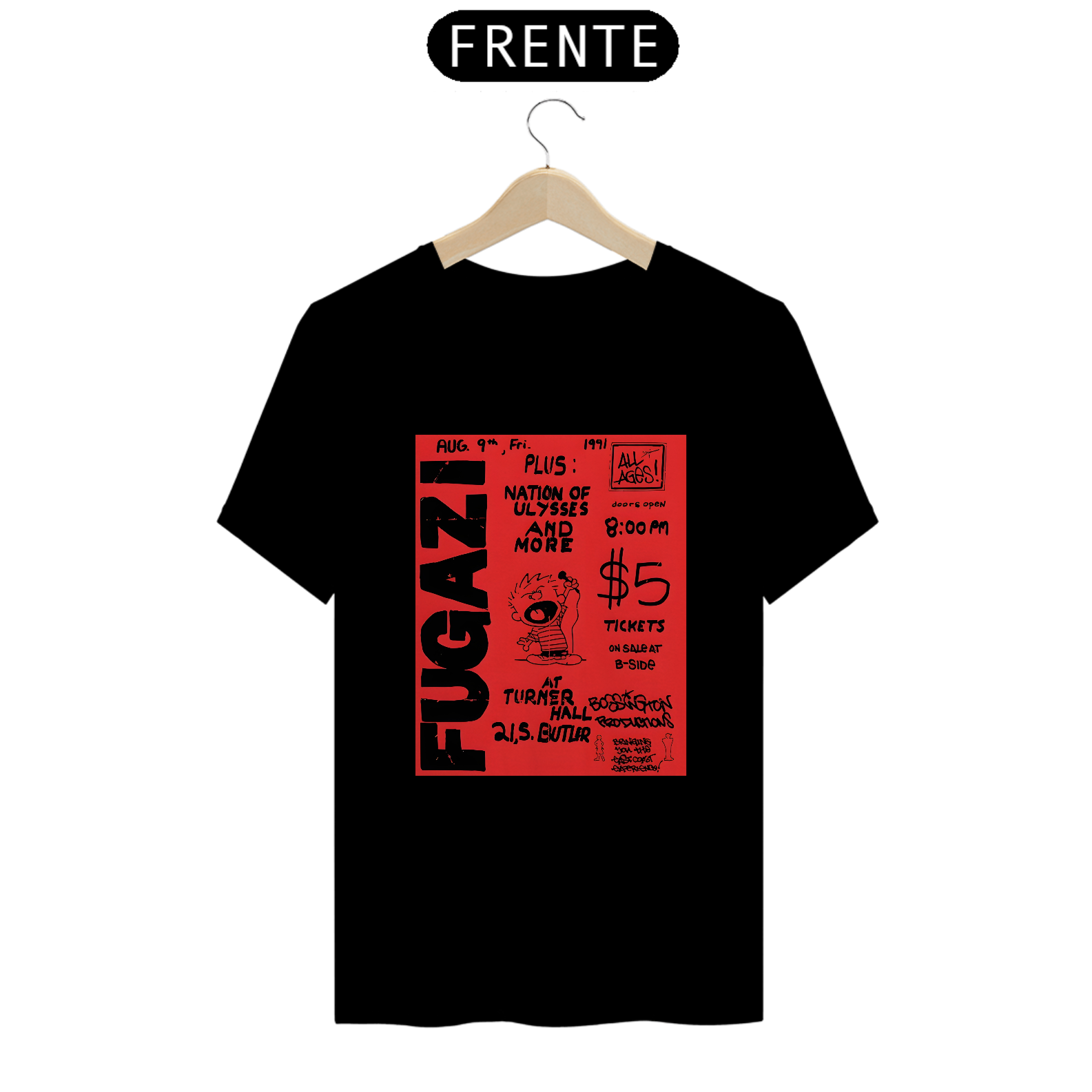 Fugazi - Flyer 1991 - Camiseta Prime