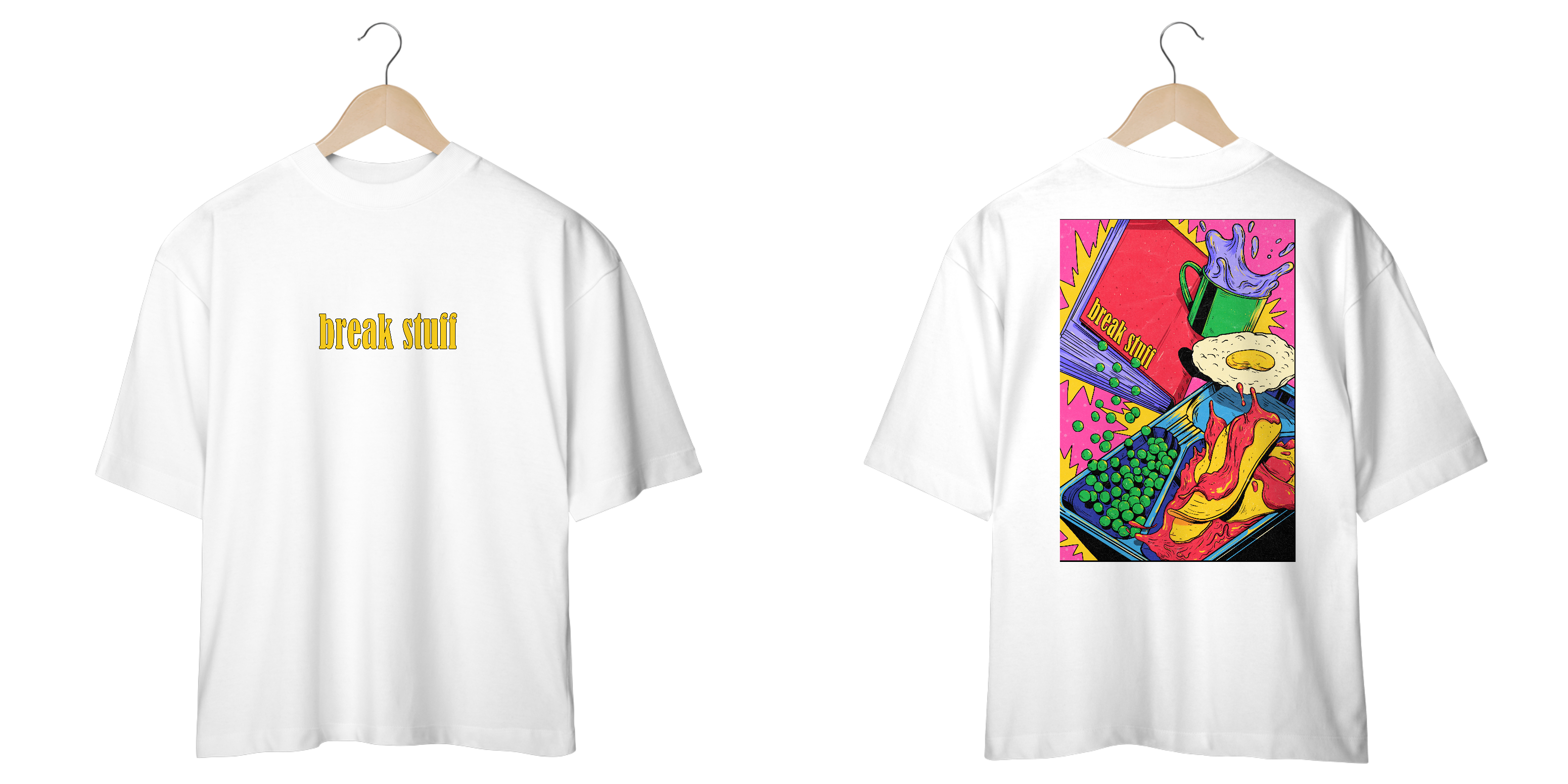 Camiseta Oversized - Breakfast